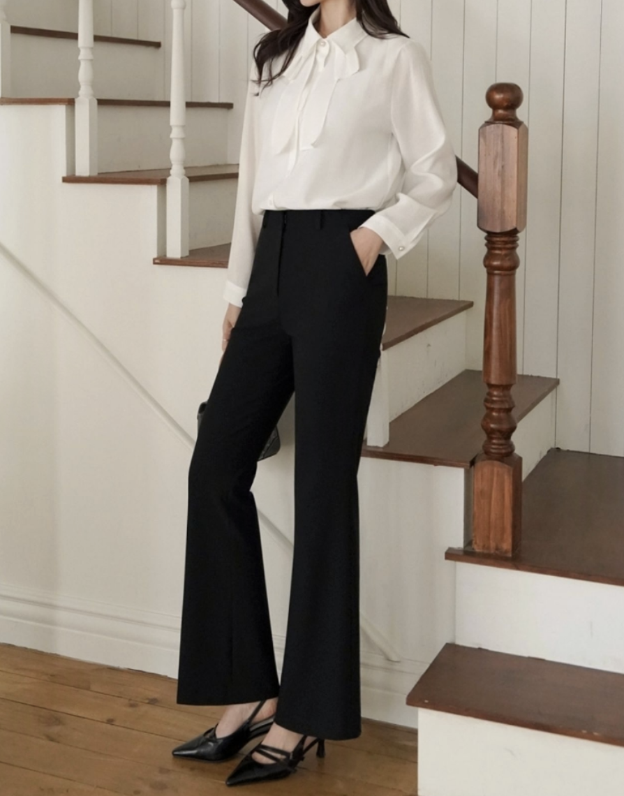 Yves 極修身微喇叭西裝褲  [ 3色 / S,M,L ]