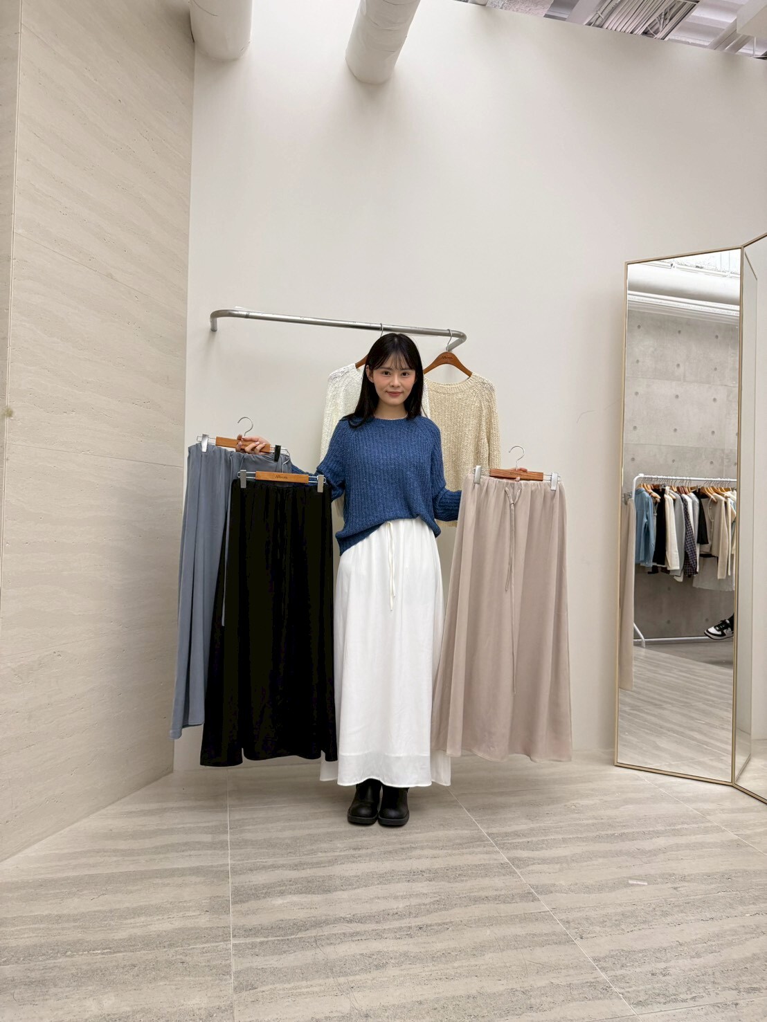 DR6002 全橡筋直筒紗裙