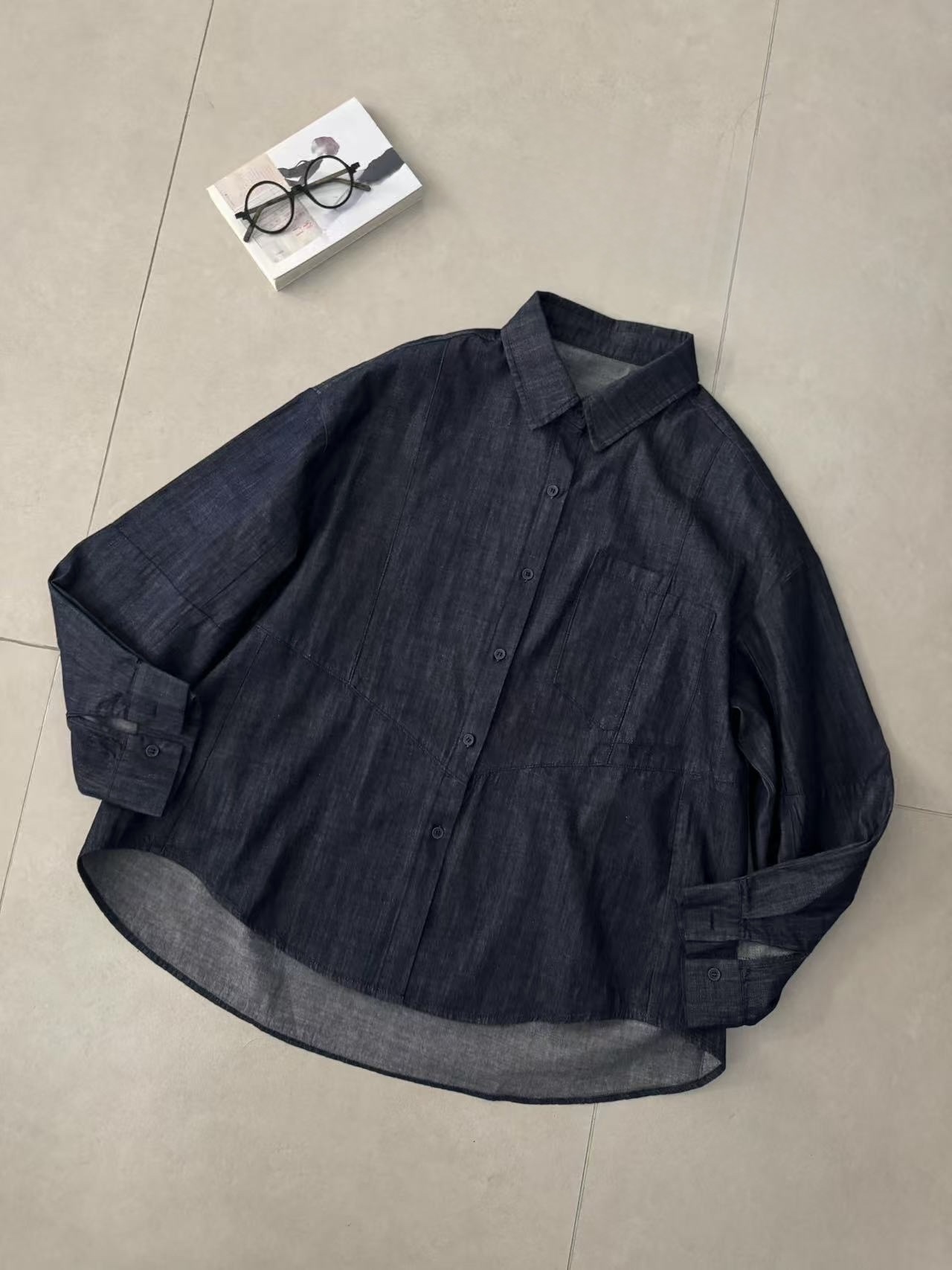 W00151原色牛仔襯衫