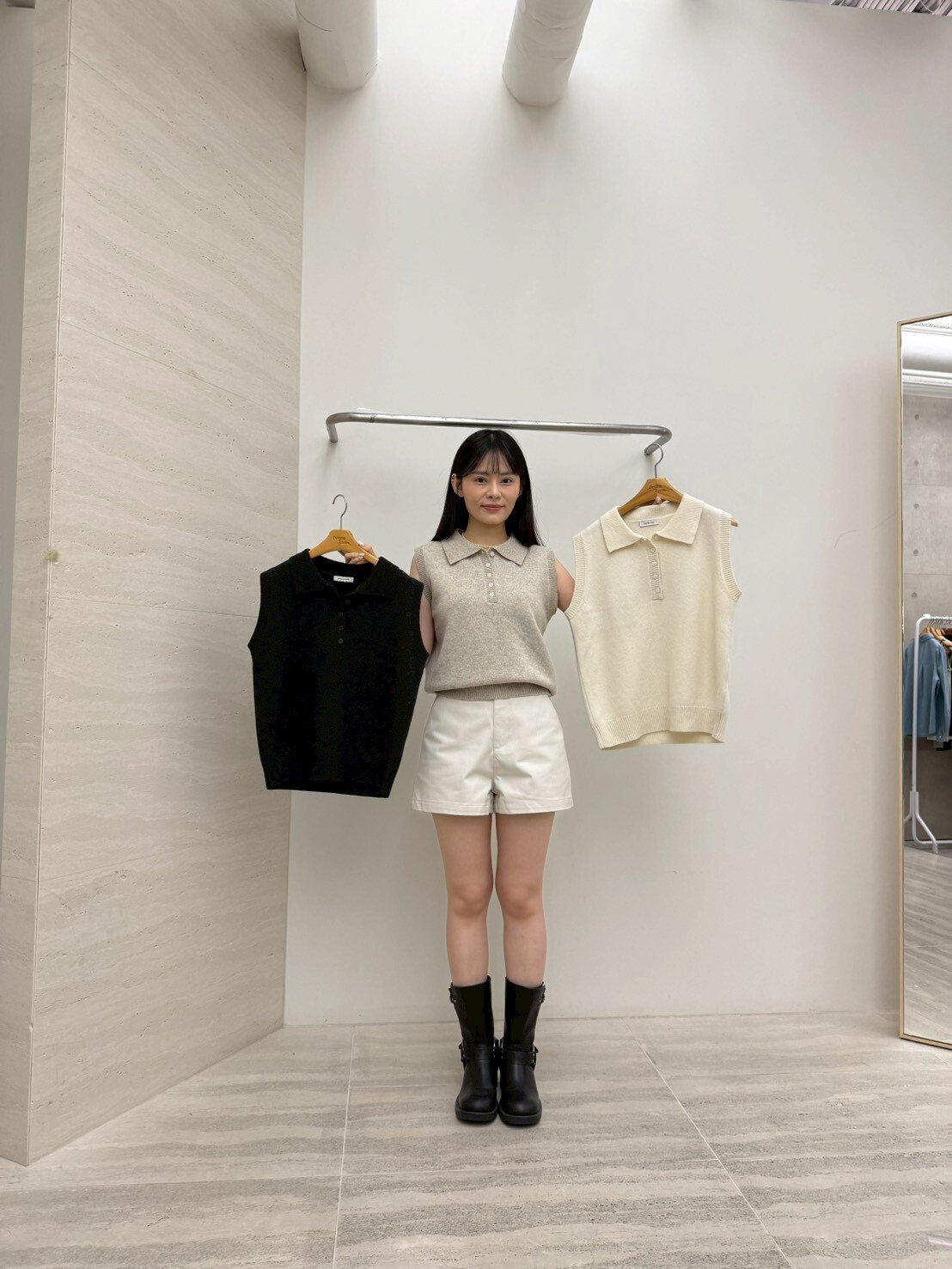 DR6047 Polo針織背心