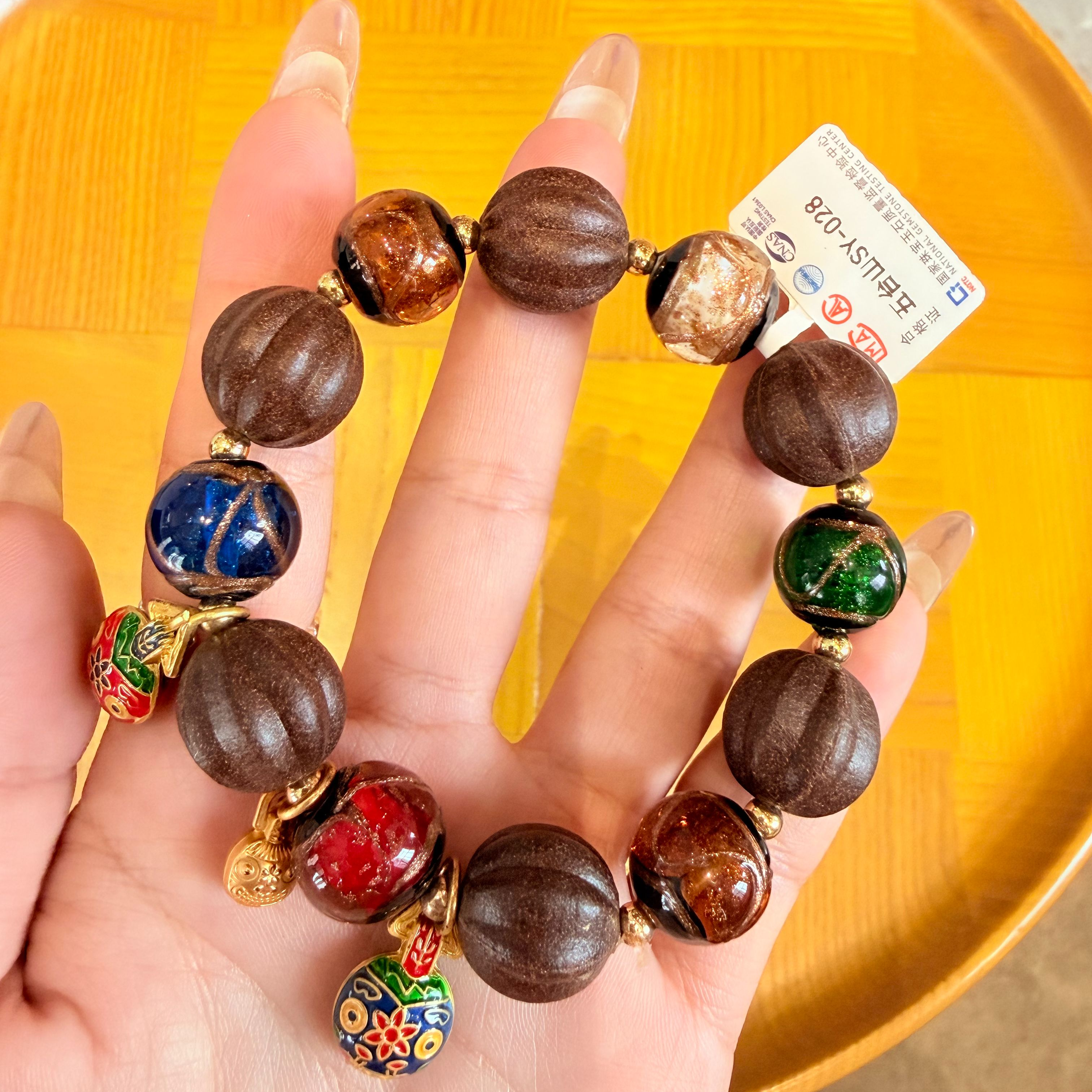 0317JK07-萬壽宮day3-五彩琉璃合香珠手串（K7）