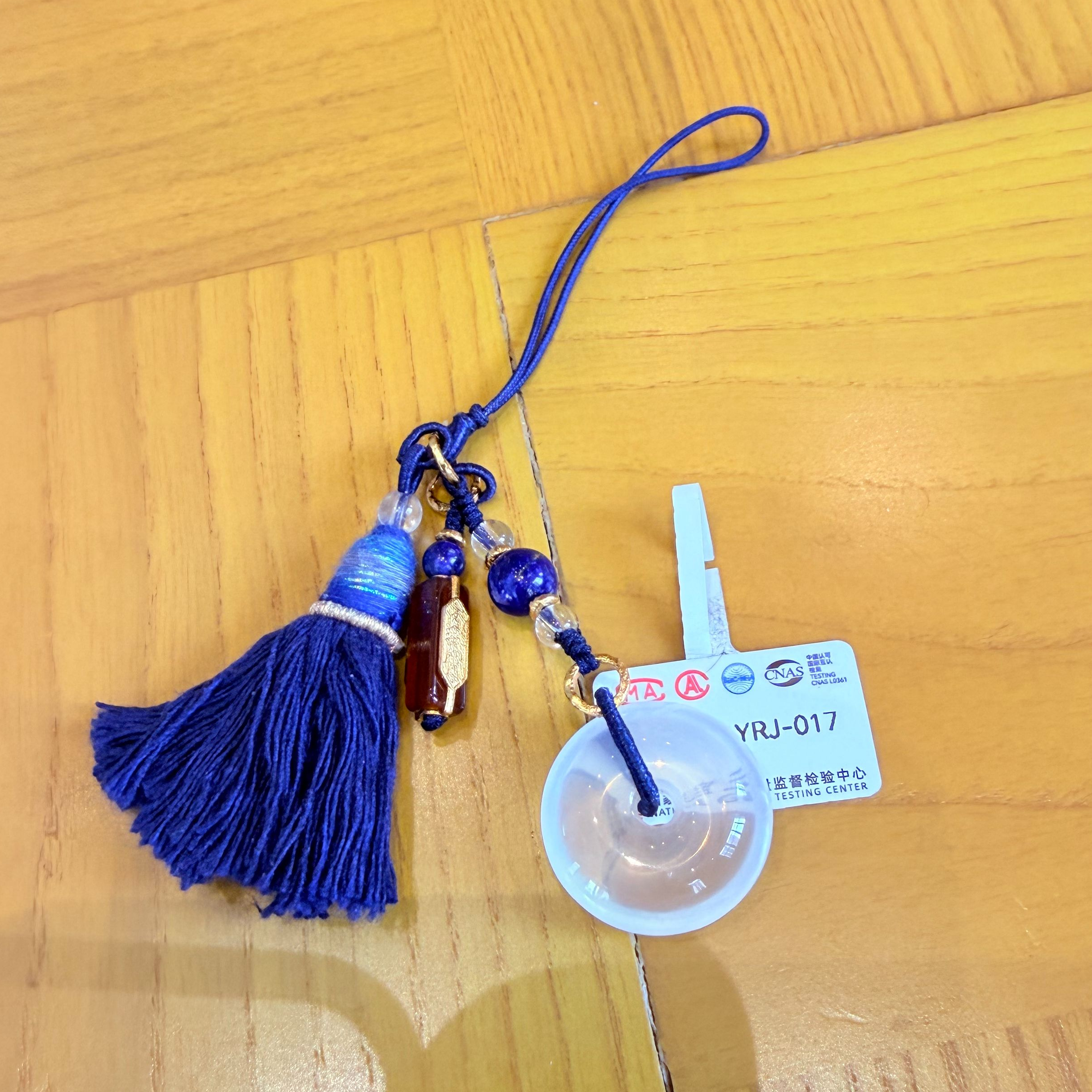 0317JK13-萬壽宮day3-白水晶平安扣上上簽掛件（K13）