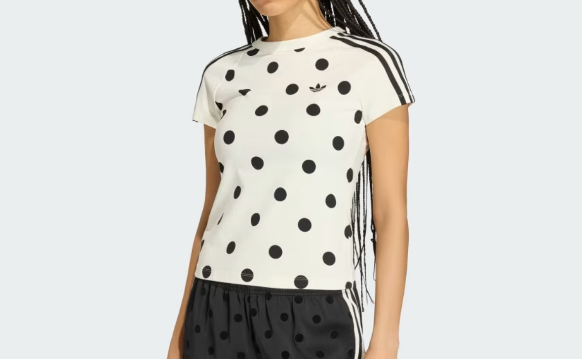 Adidas點點短版上衣 波點 愛迪達韓國限定
