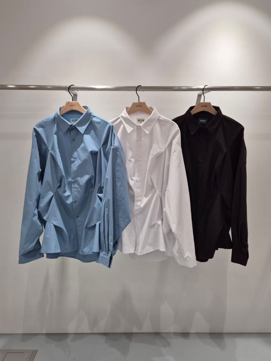 淨色長袖恤衫 AVOIR-015S