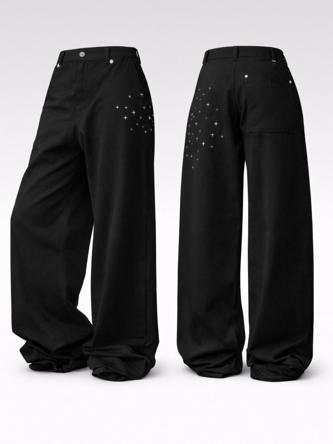 十字圖案鬆身褲 Seeot-097P