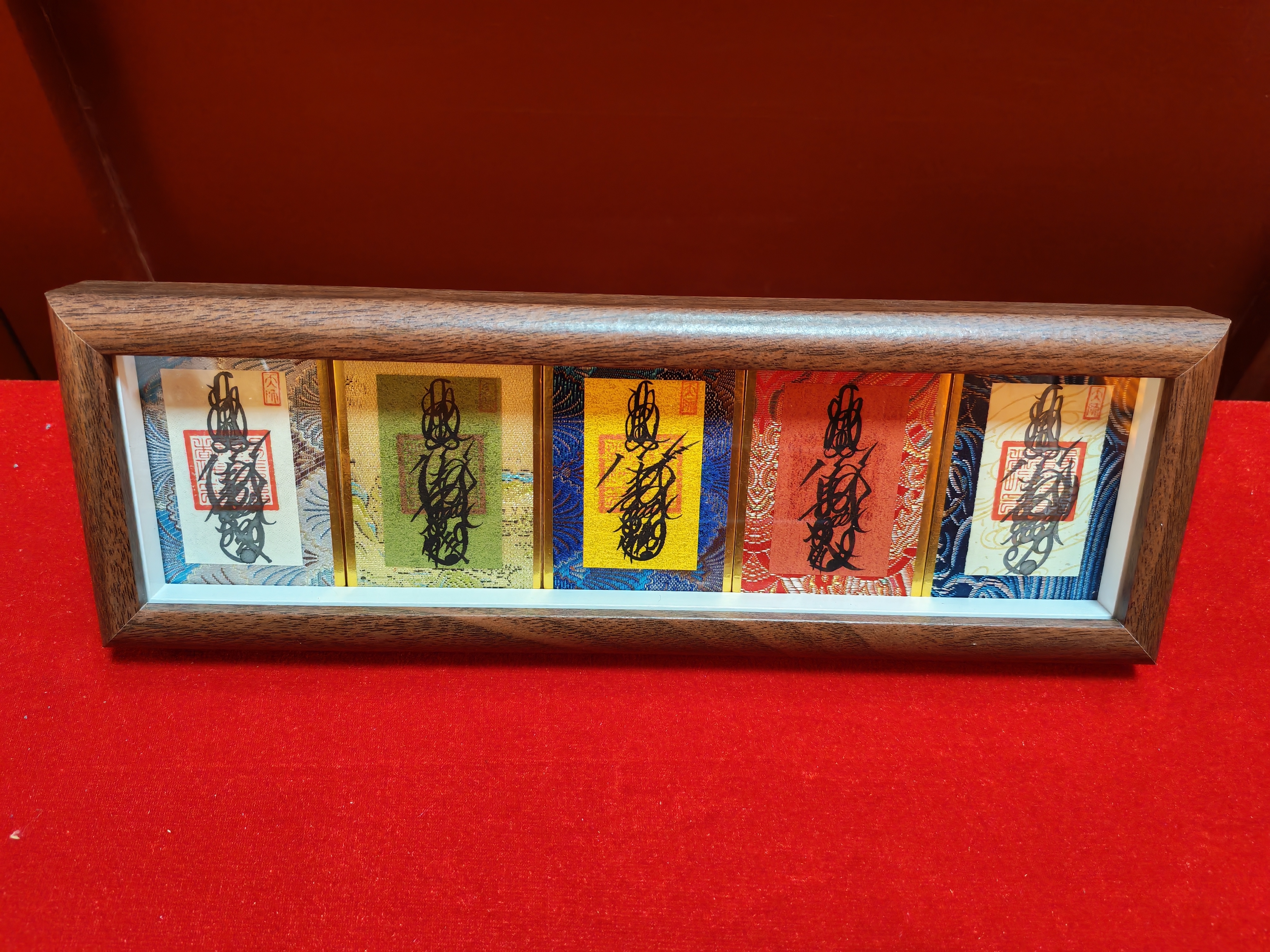 0317JK36-萬壽宮day3-手绘五路财神符 桌摆（K36）