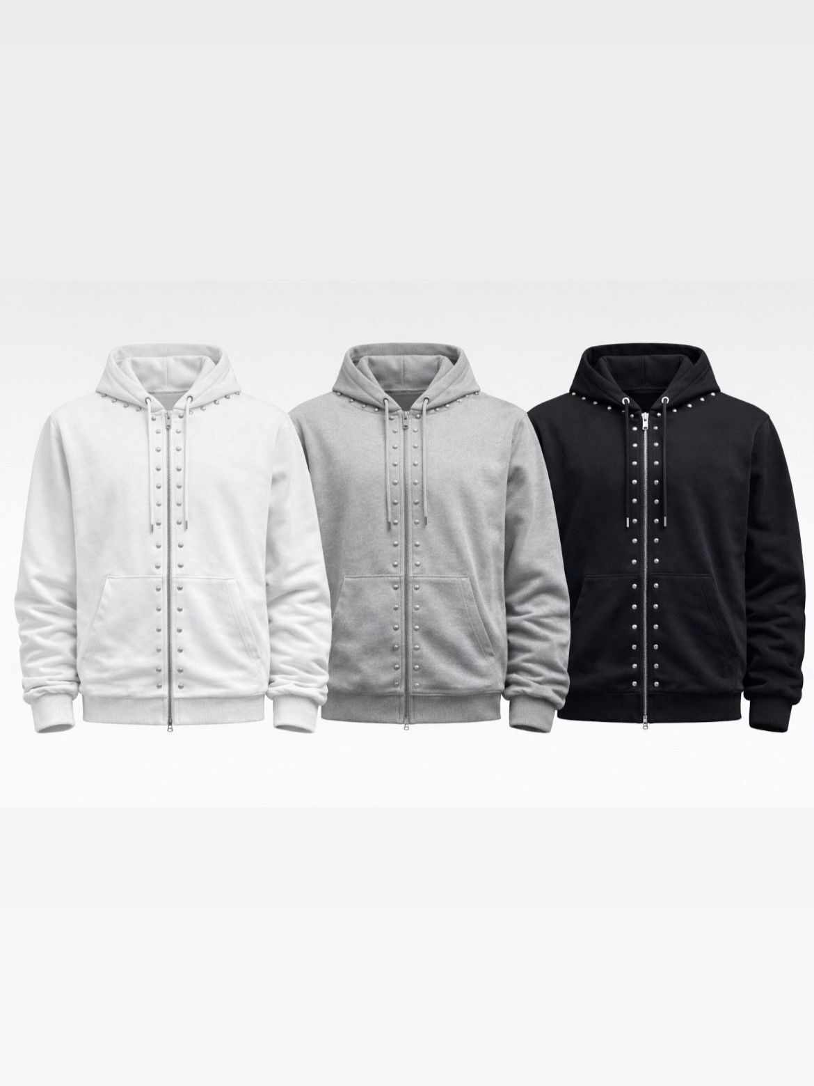 淨色連帽拉鍊外套 Seeot-102JK