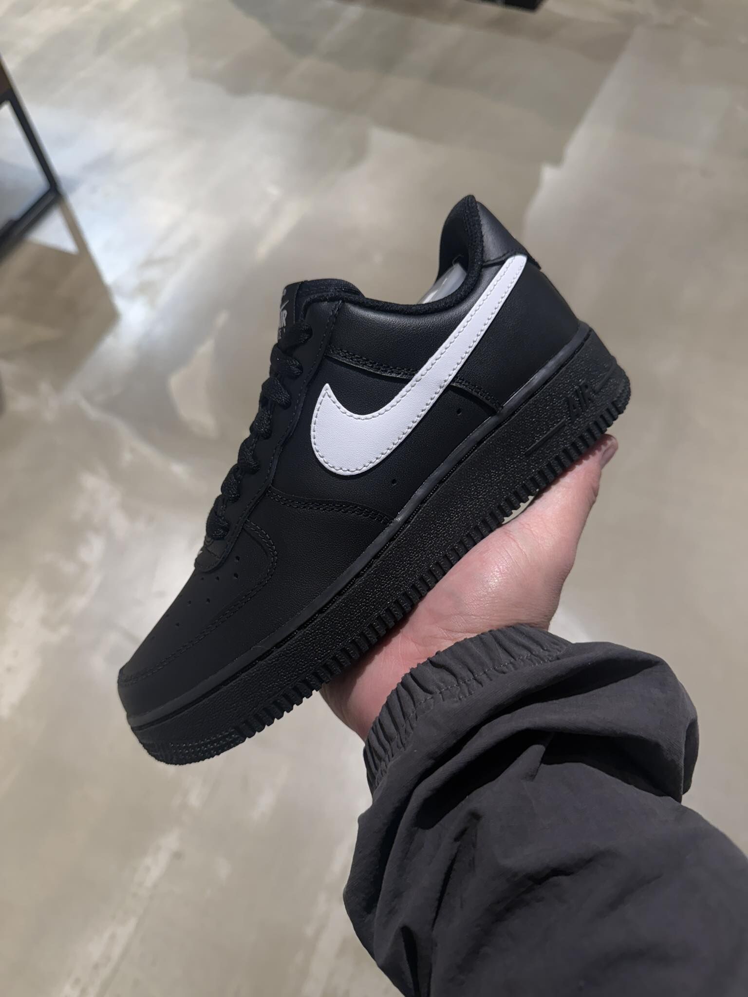 Nike Air Force 1 全黑 白勾 黑白 ambush風格 武士黑 FZ0627-010