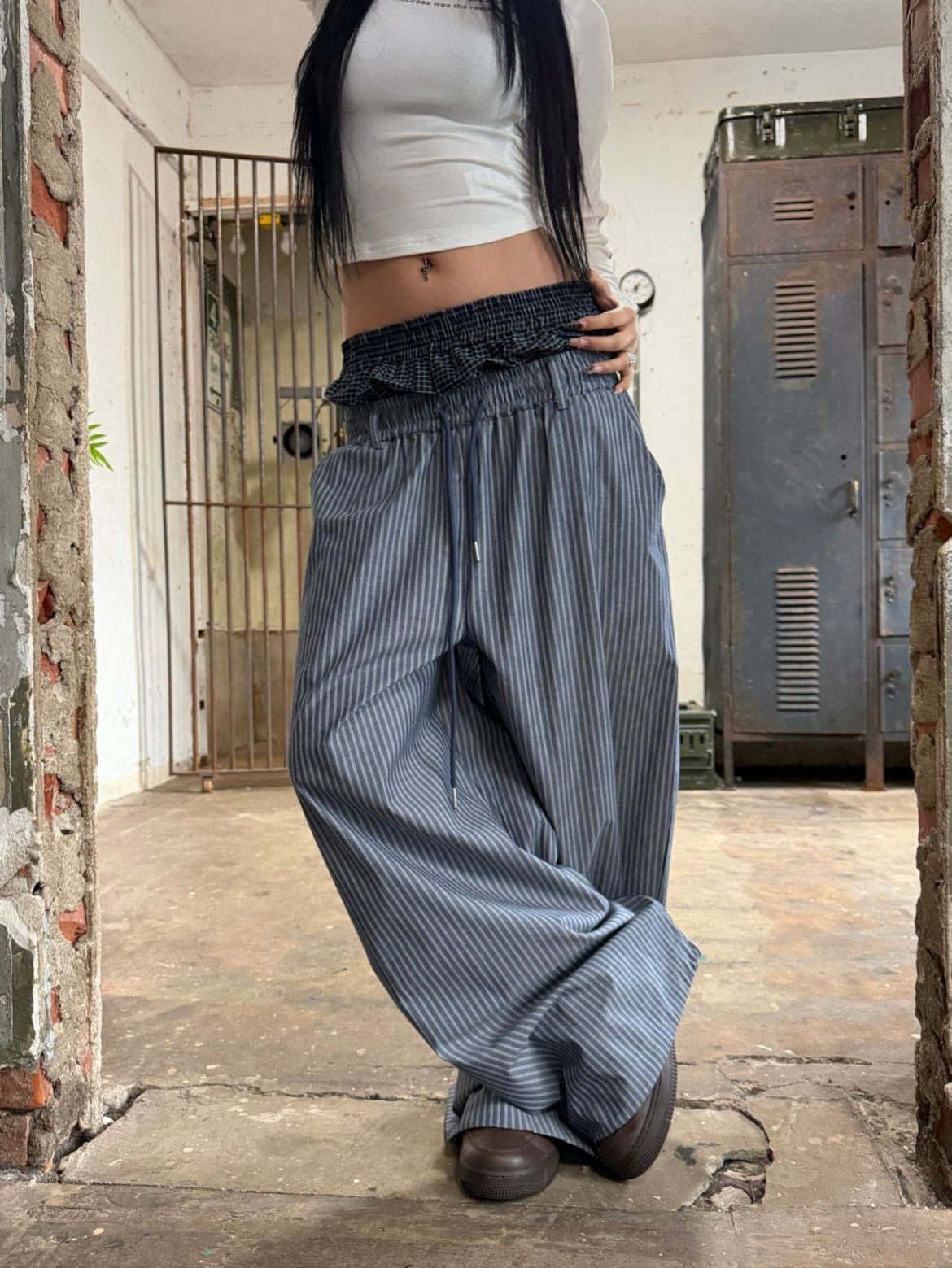 直紋鬆身褲 Seeot-103P