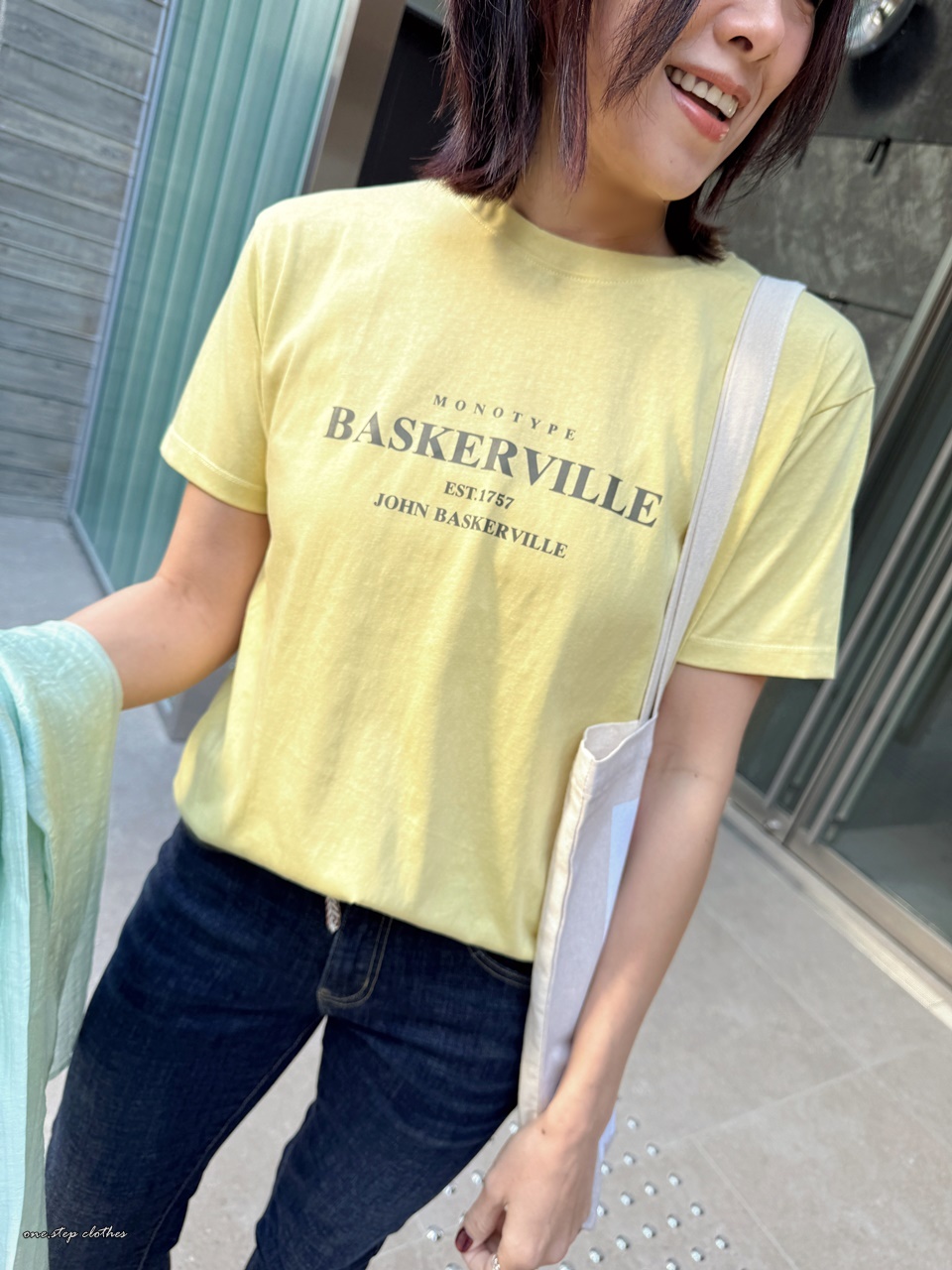 正韓sunny檸檬黃字母T