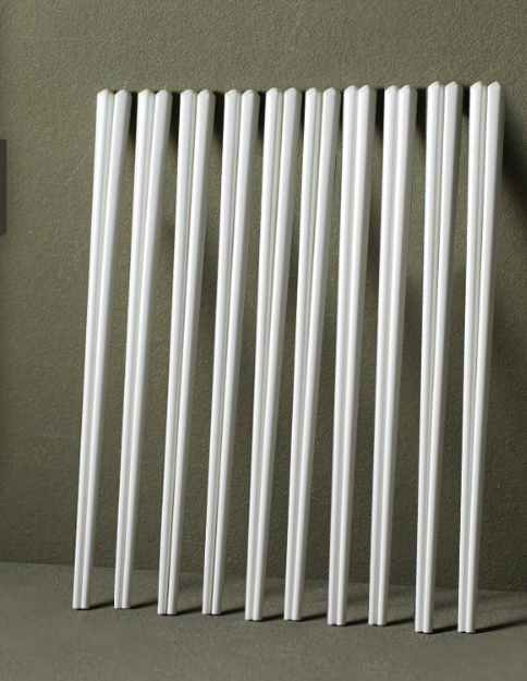 WQ054 C32 純白陶瓷筷子10對