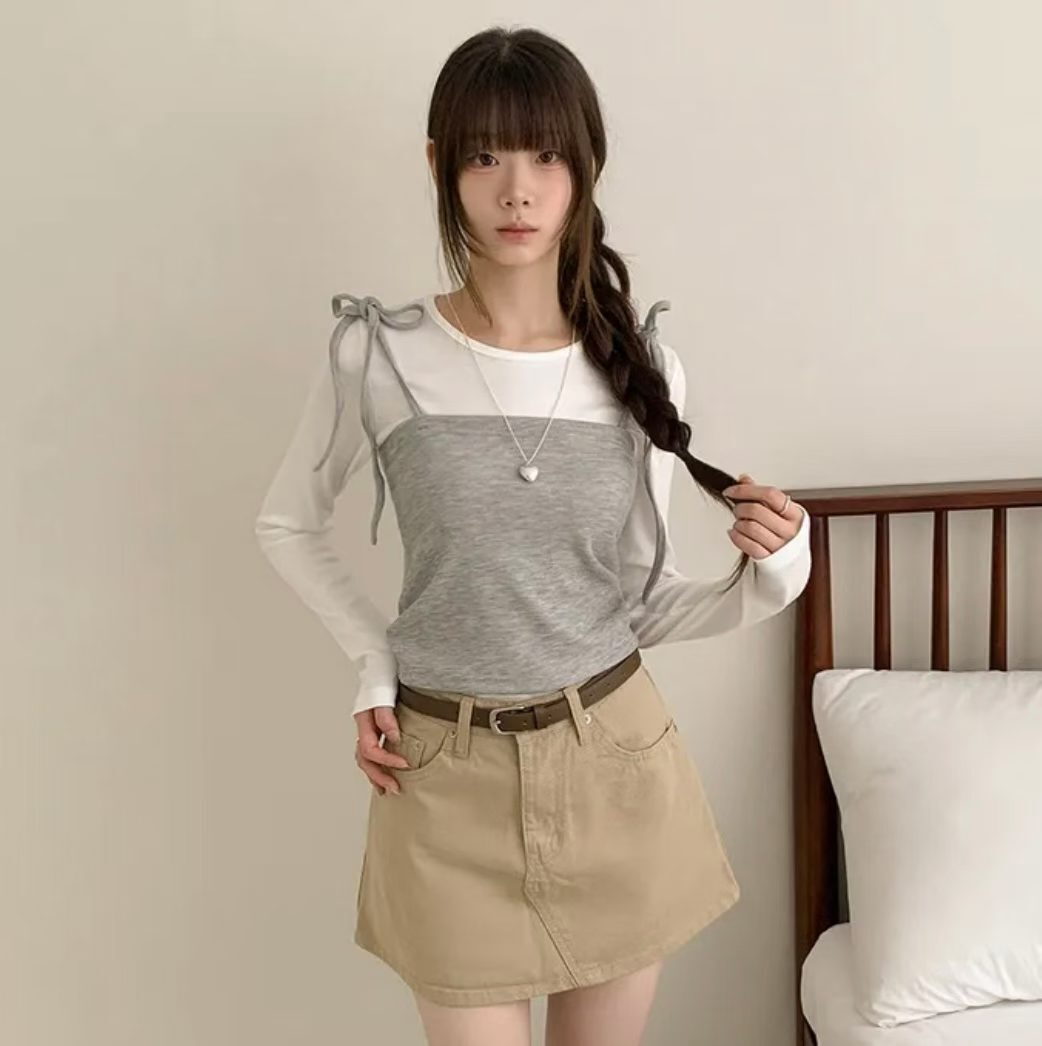 #12_兩件拼接式長袖上衣 (四款入)