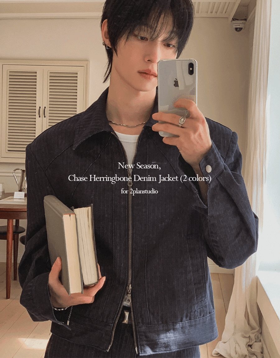 人字紋牛仔夾克