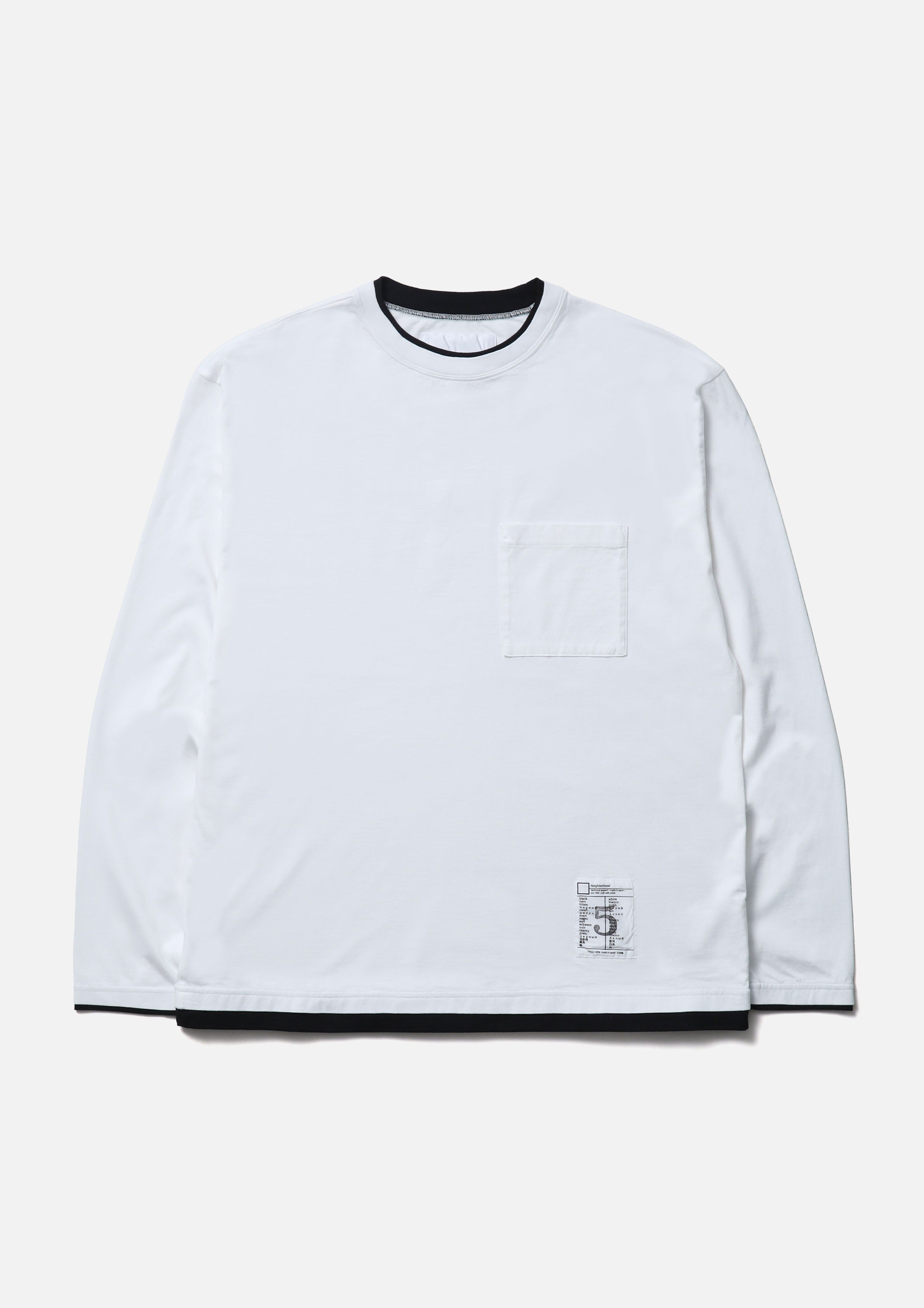 『代購商品』2026SS NEIGHBORHOOD NBHD BW . LAYERED TRIM CREWNECK LS 大學T 261UWNH-CSM05