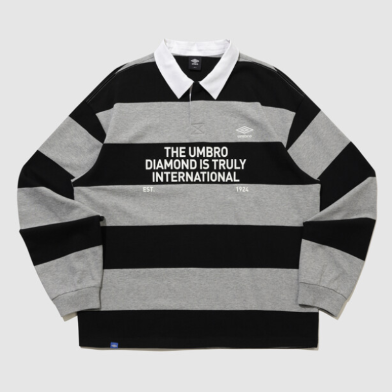 【代購】UMBRO Stripe Rugby 條紋橄欖球長袖上衣