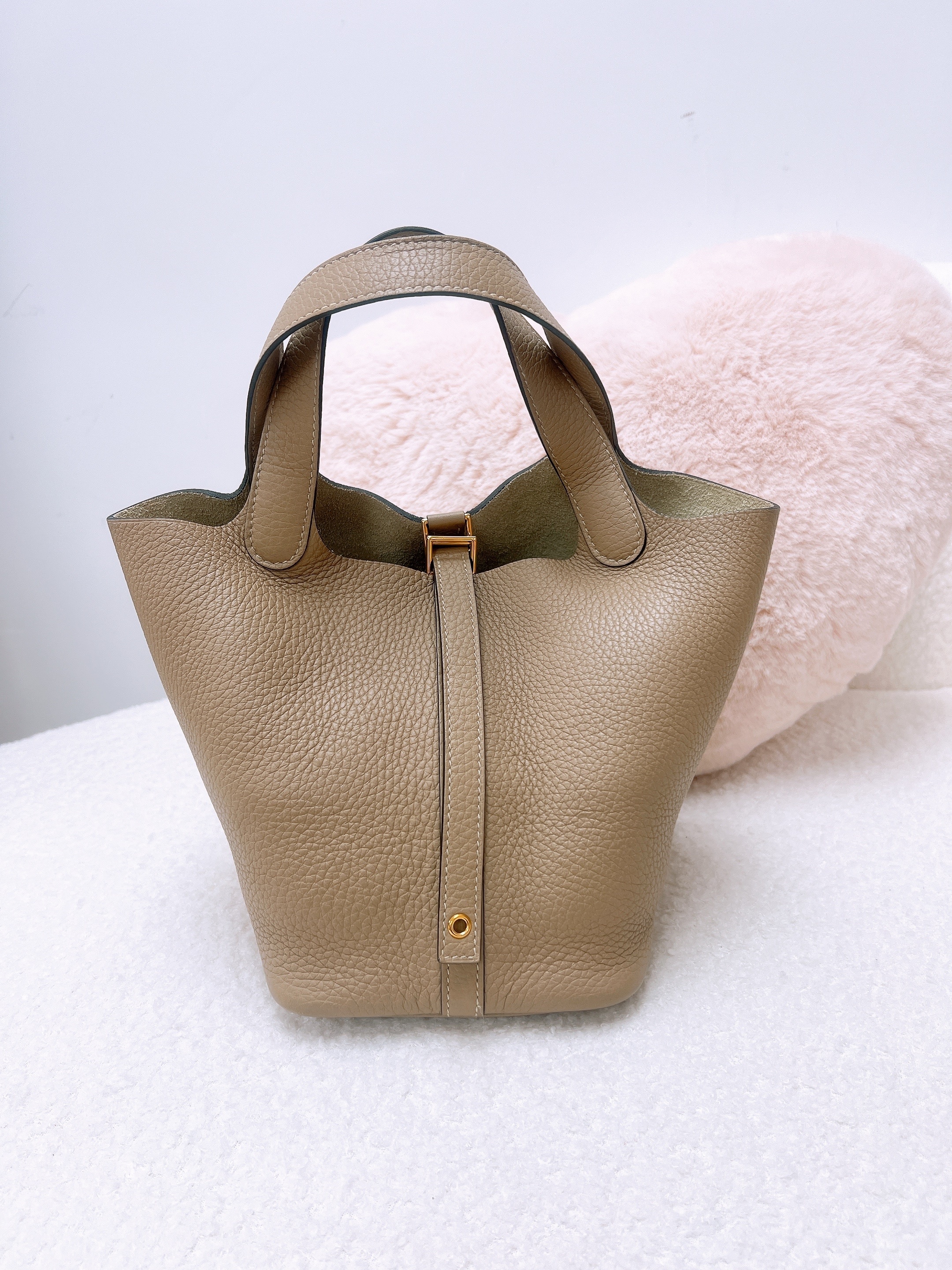 Hermes picotin 18 / trench GHW/ stamp b