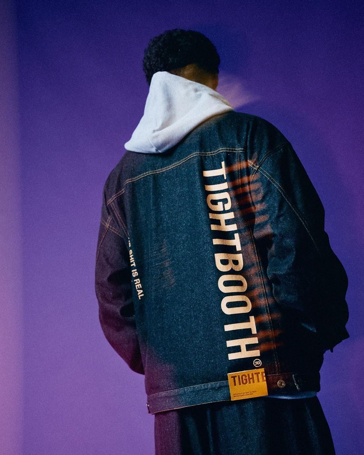 TIGHTBOOTH / DENIM JACKET - BLACK