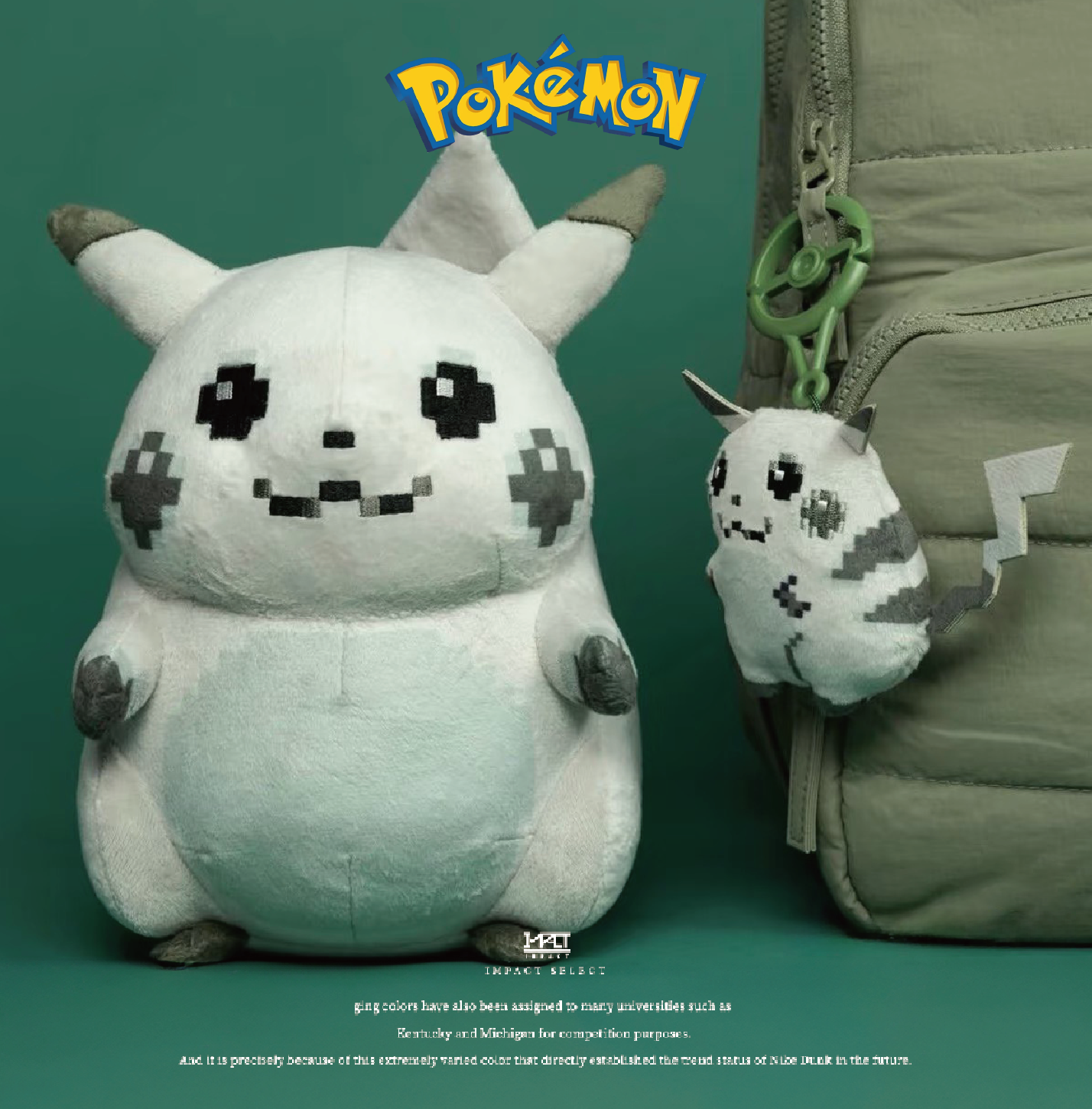 Pokemon 寶可夢 神奇寶貝 30周年 像素風 初代皮卡丘 玩偶 吊飾