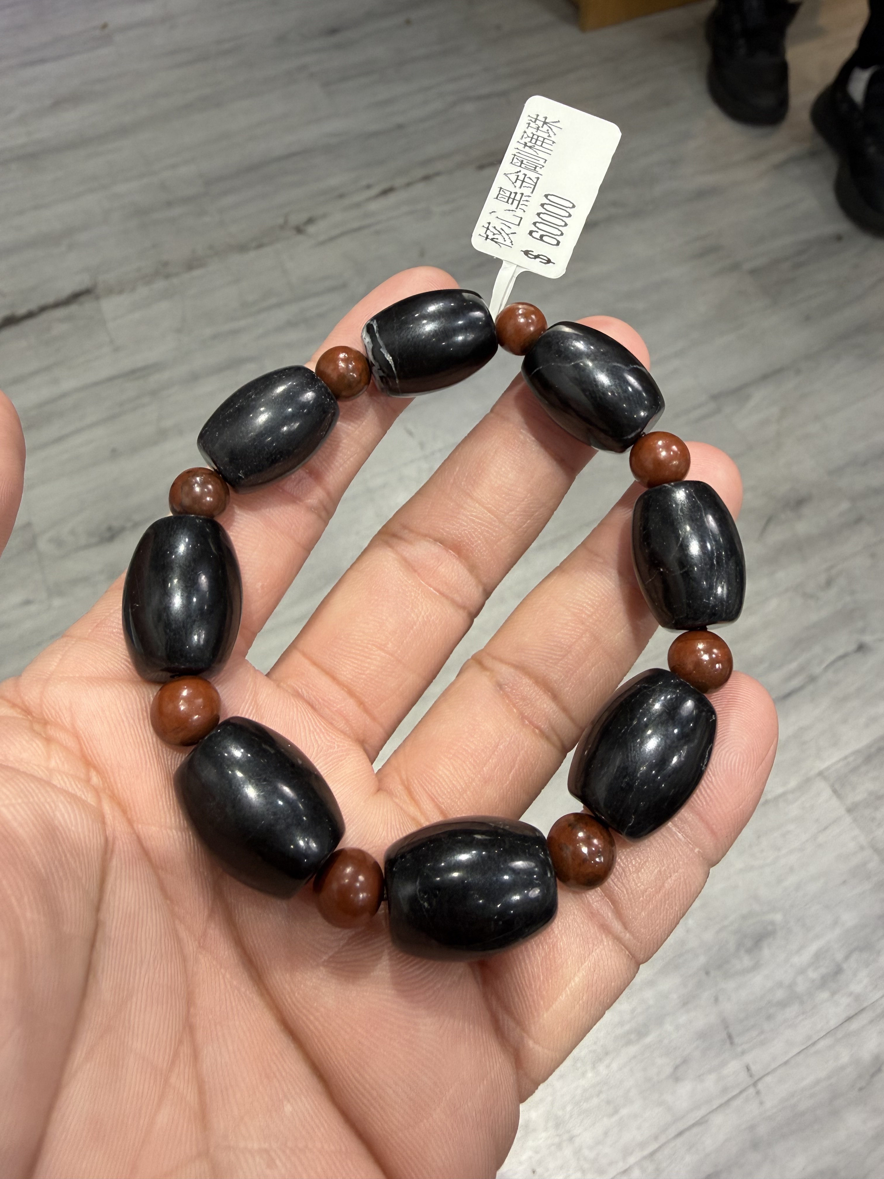 直播限定一套8件 龍宮舍利 黑金剛桶珠（TW04）