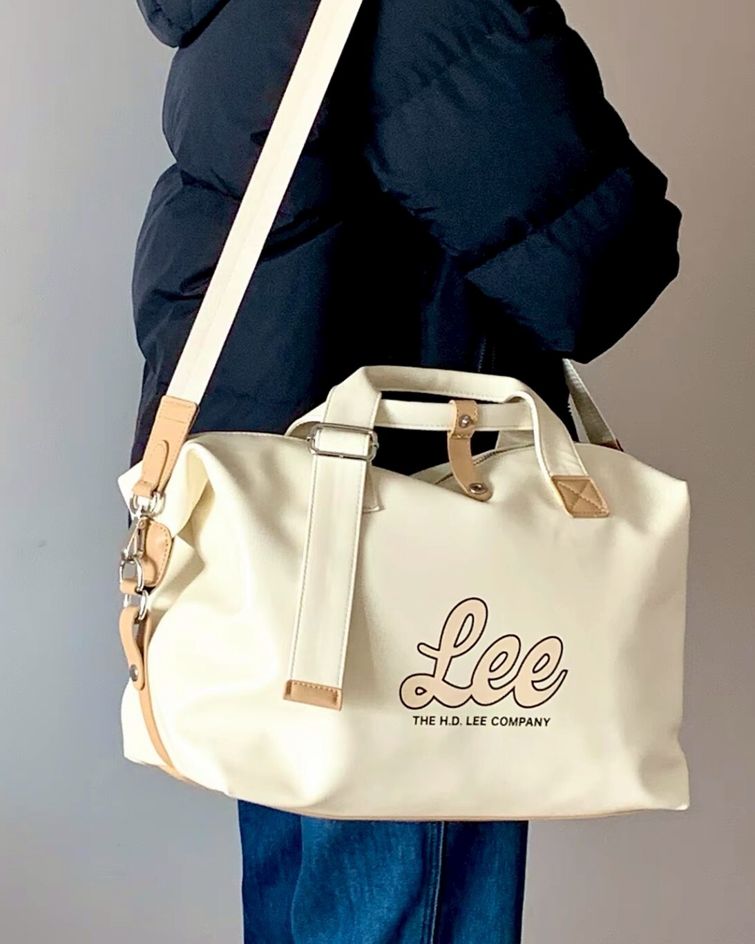 Lee 經典大LOGO 21L大容量 行李包 健身包 肩背 手提 共3色