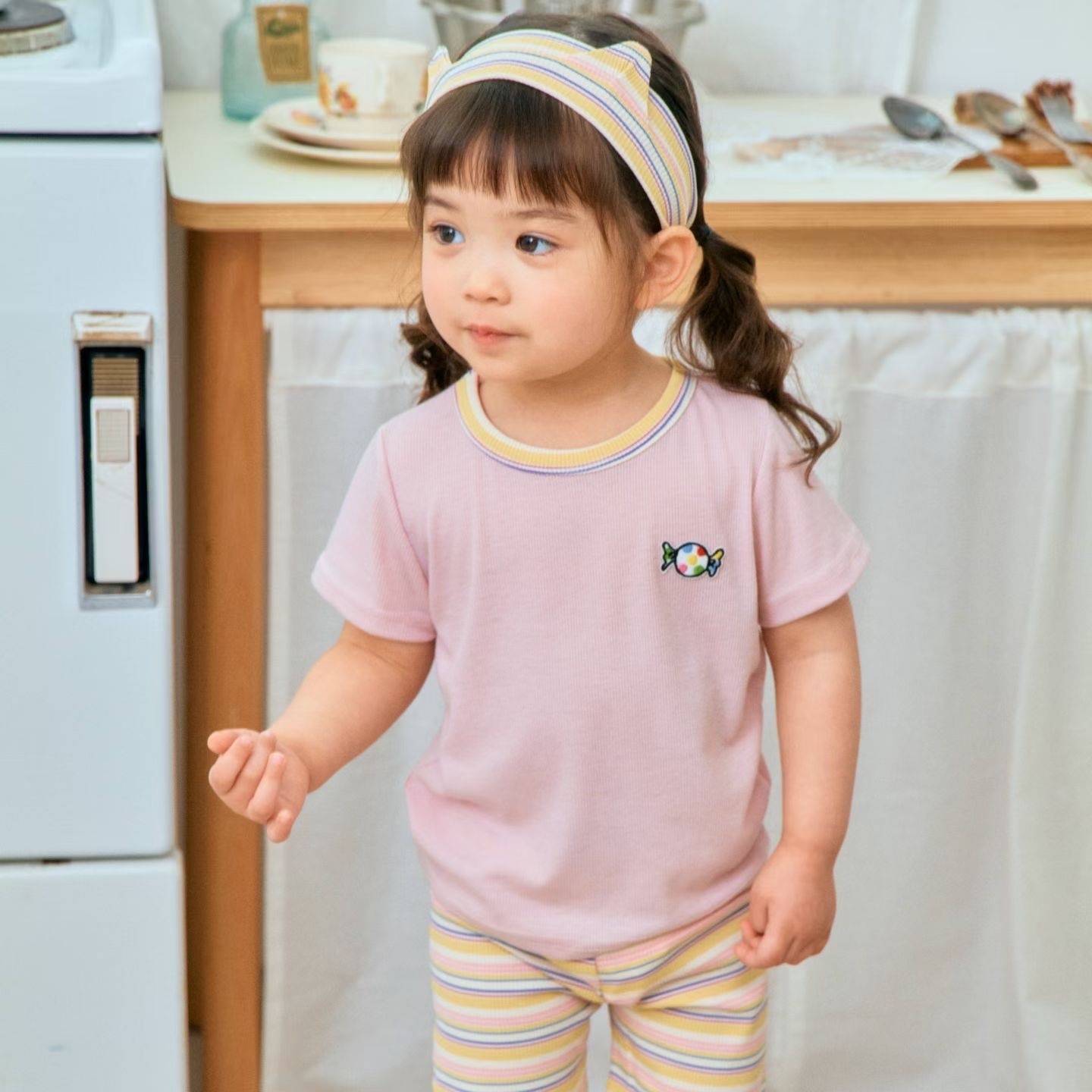 1st.Blue Colored Pencil Pants