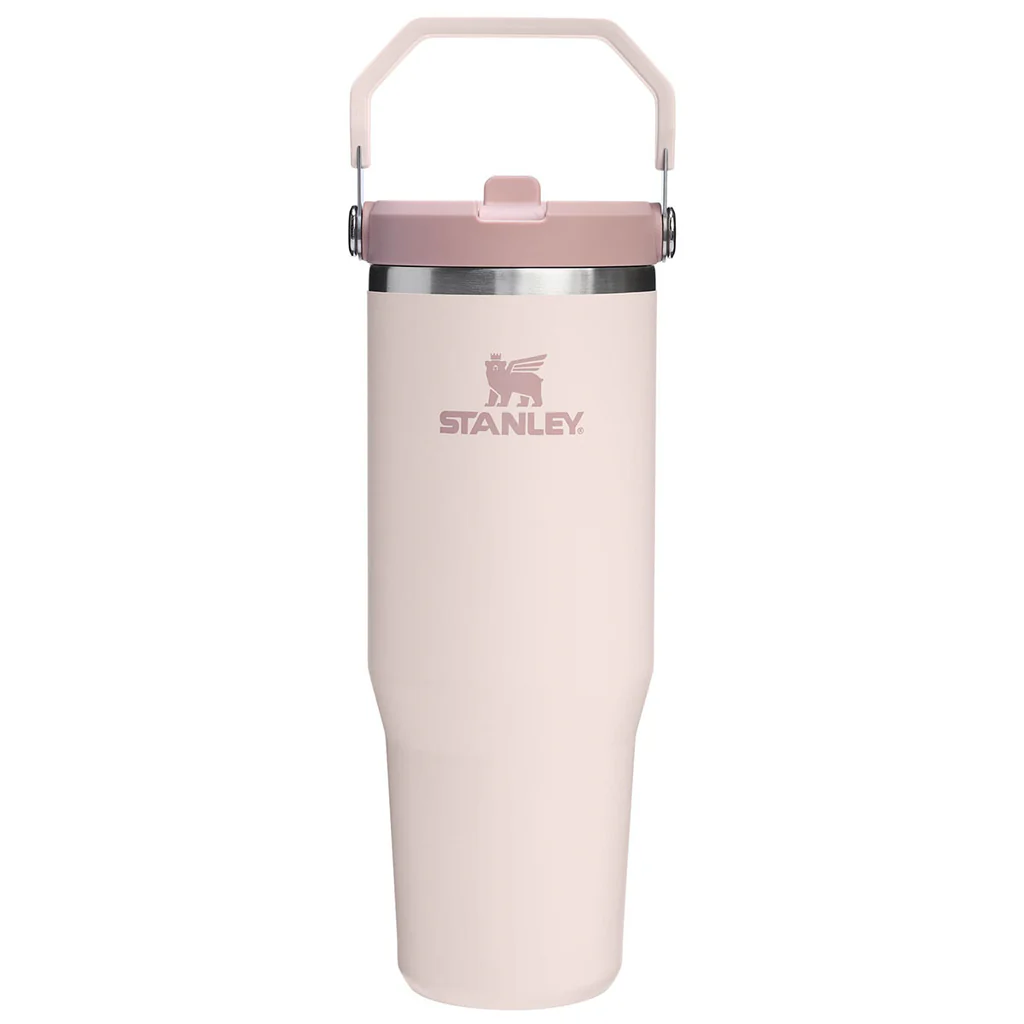 少 量 現 貨丨Stanley 1913 IceFlow™ 手提吸管杯 2.0 Flip Straw Tumbler ROSE QUARTZ 30oz