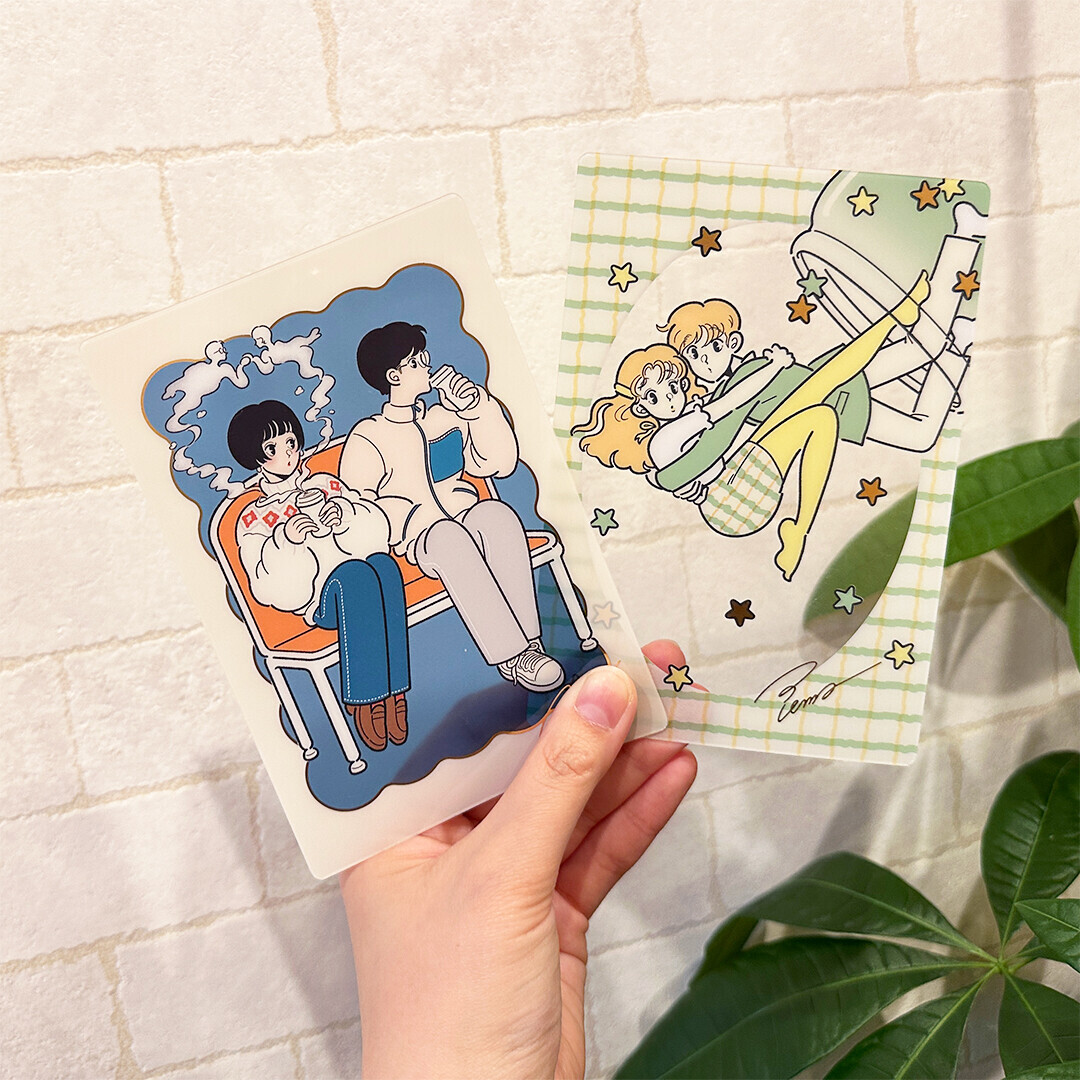 SANLEMO 透明明信片 墊板 書籤｜日本FRONTIER