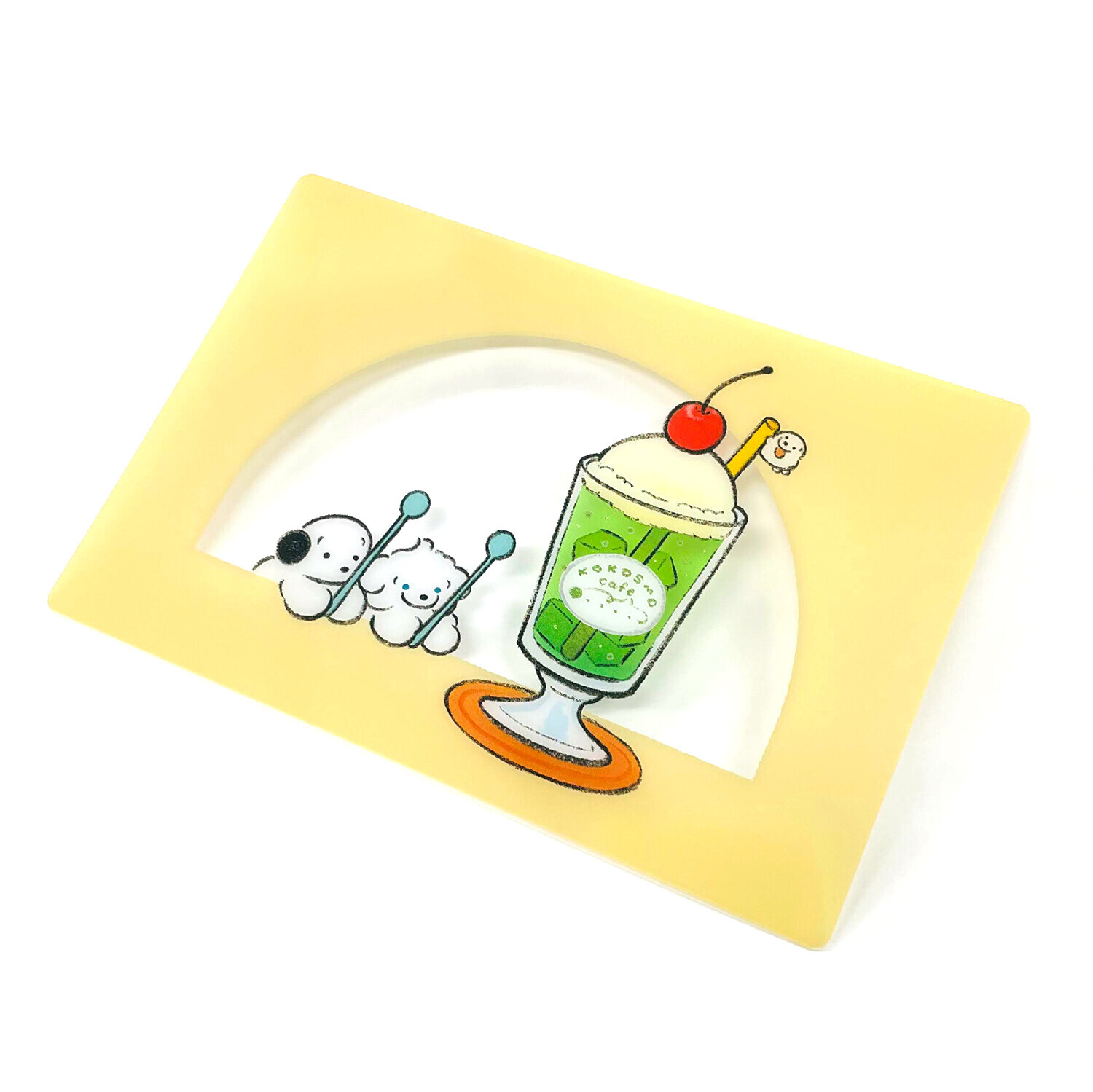 冰淇淋蘇打 透明明信片 墊板 書籤｜日本FRONTIER