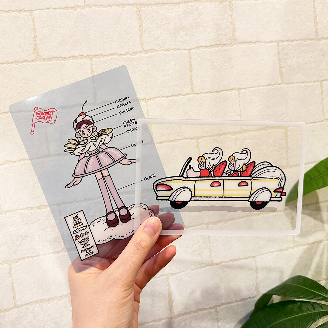 時尚 透明明信片 墊板 書籤｜日本FRONTIER