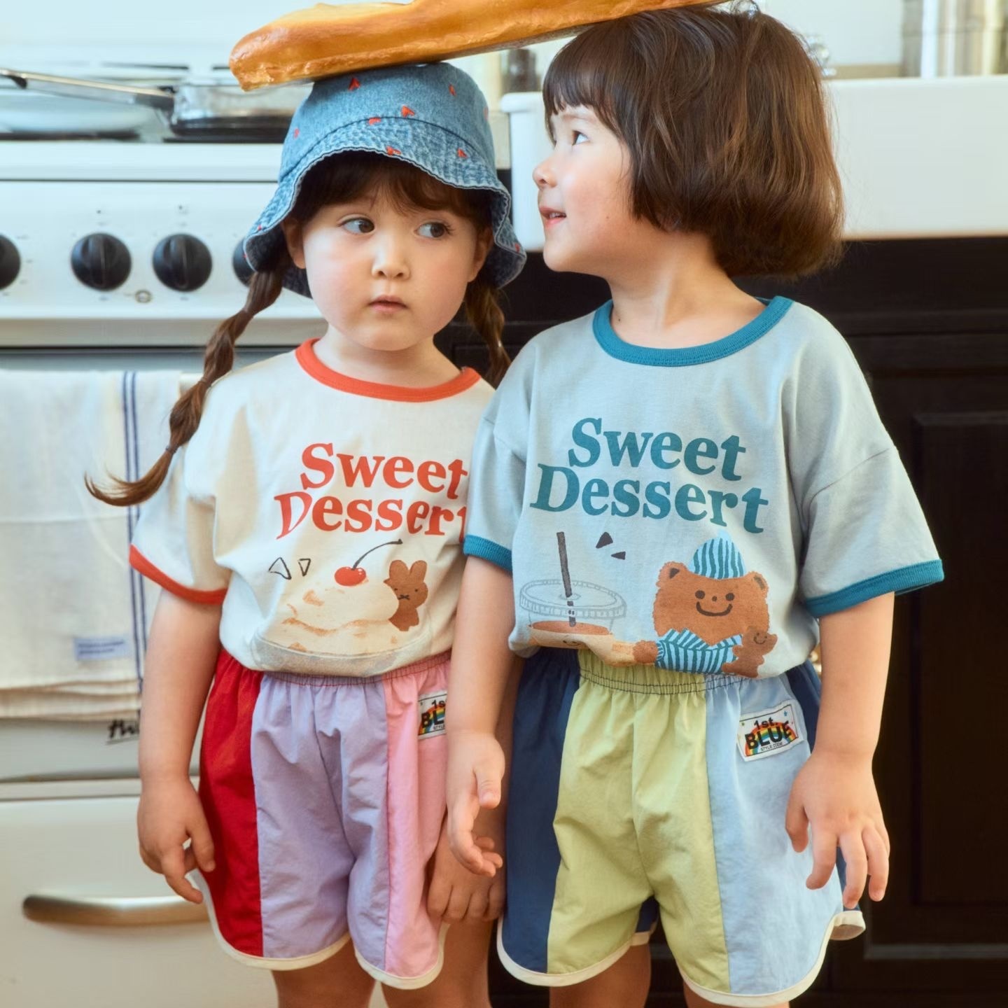 1st.Blue Dessert Short Sleeve T-shirt