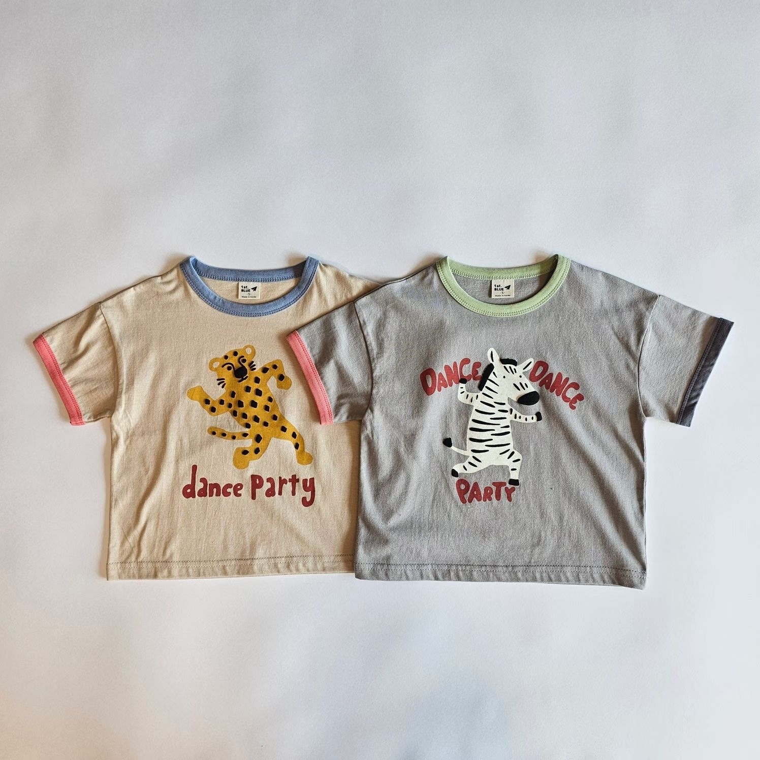 1st.Blue Party Animal Short Seeve T-shirt