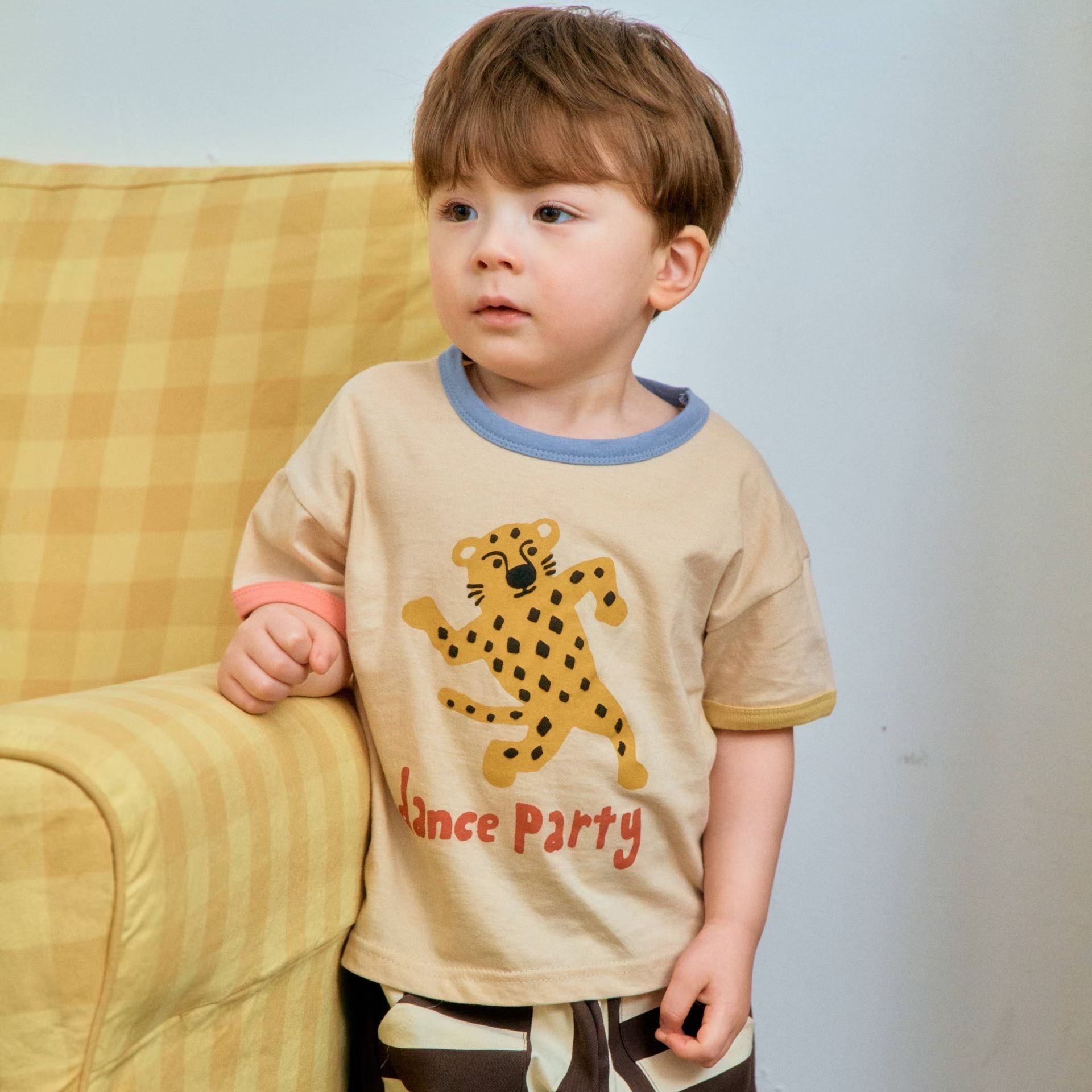 1st.Blue Party Animal Short Seeve T-shirt