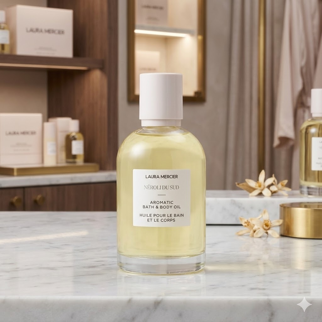 【預購】LAURA MERCIER H031651 橙花芳香沐浴身體油 100ml