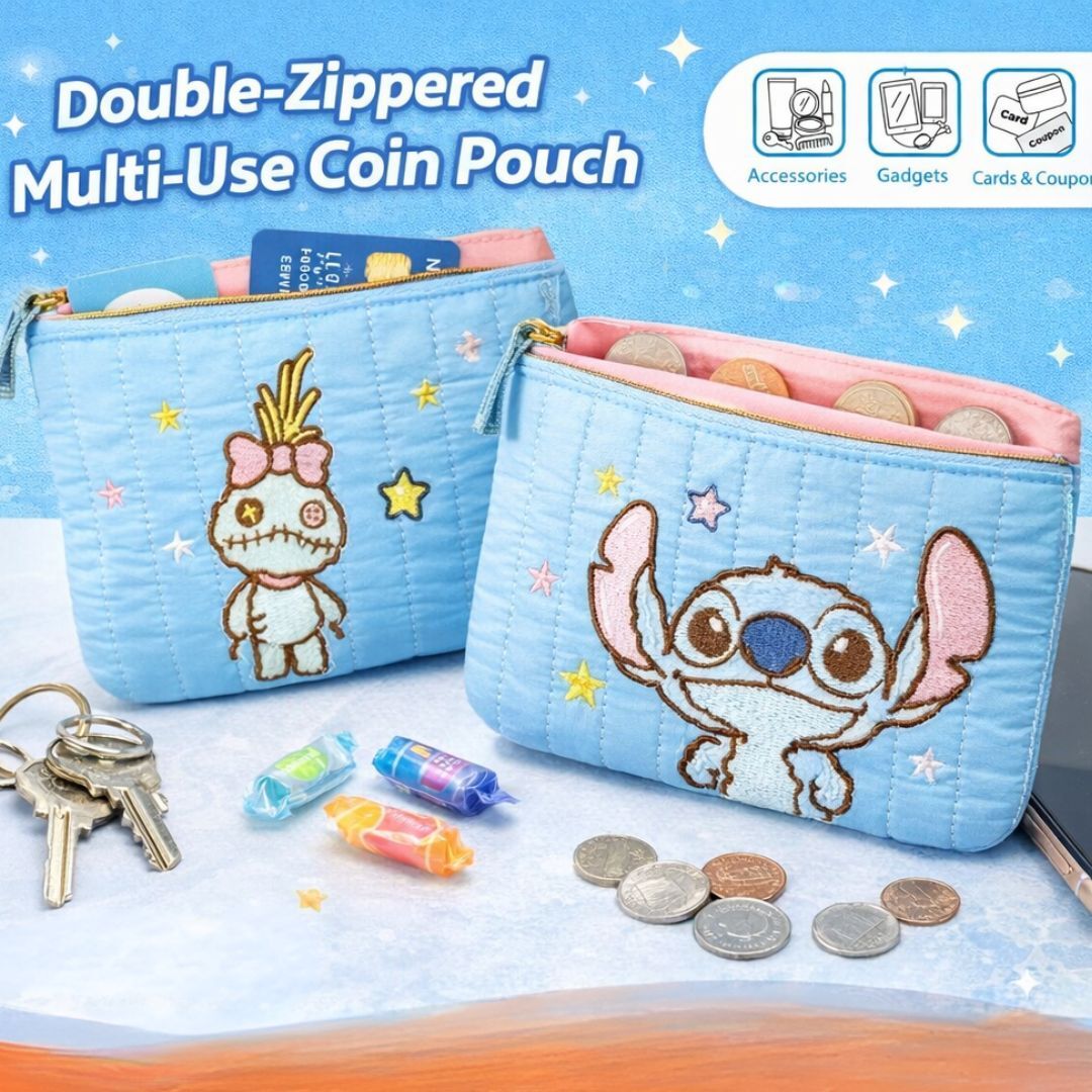 迪士尼史迪仔 多用化妝袋-散纸包