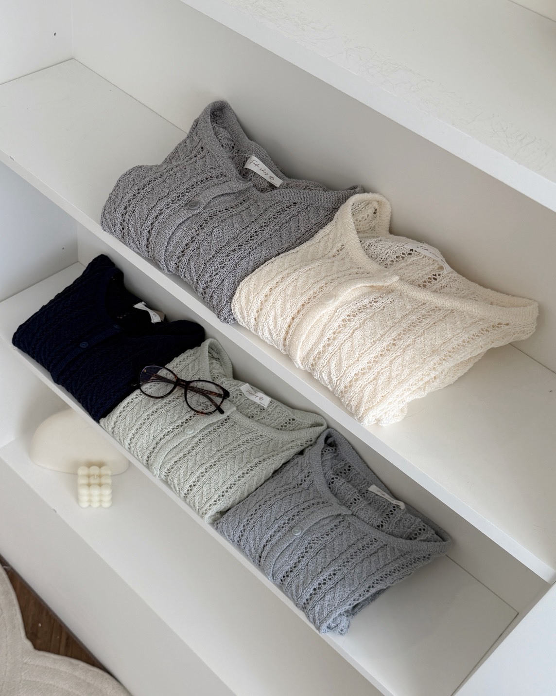 法朵Fado shop｜溫柔感🫧鏤空排扣針織 8125003 五色