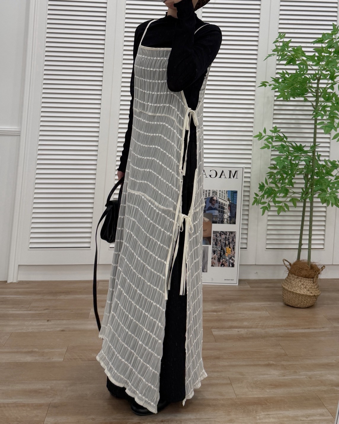 法朵Fado shop｜雙綁帶細肩洋裝 6715001 三色