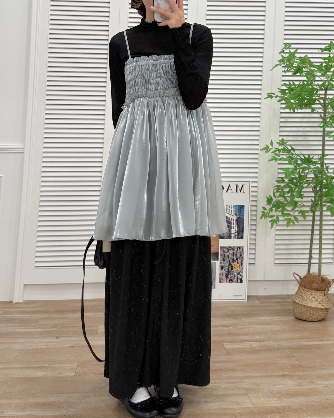 法朵Fado shop｜水光感緞面吊帶衫 1705003 四色