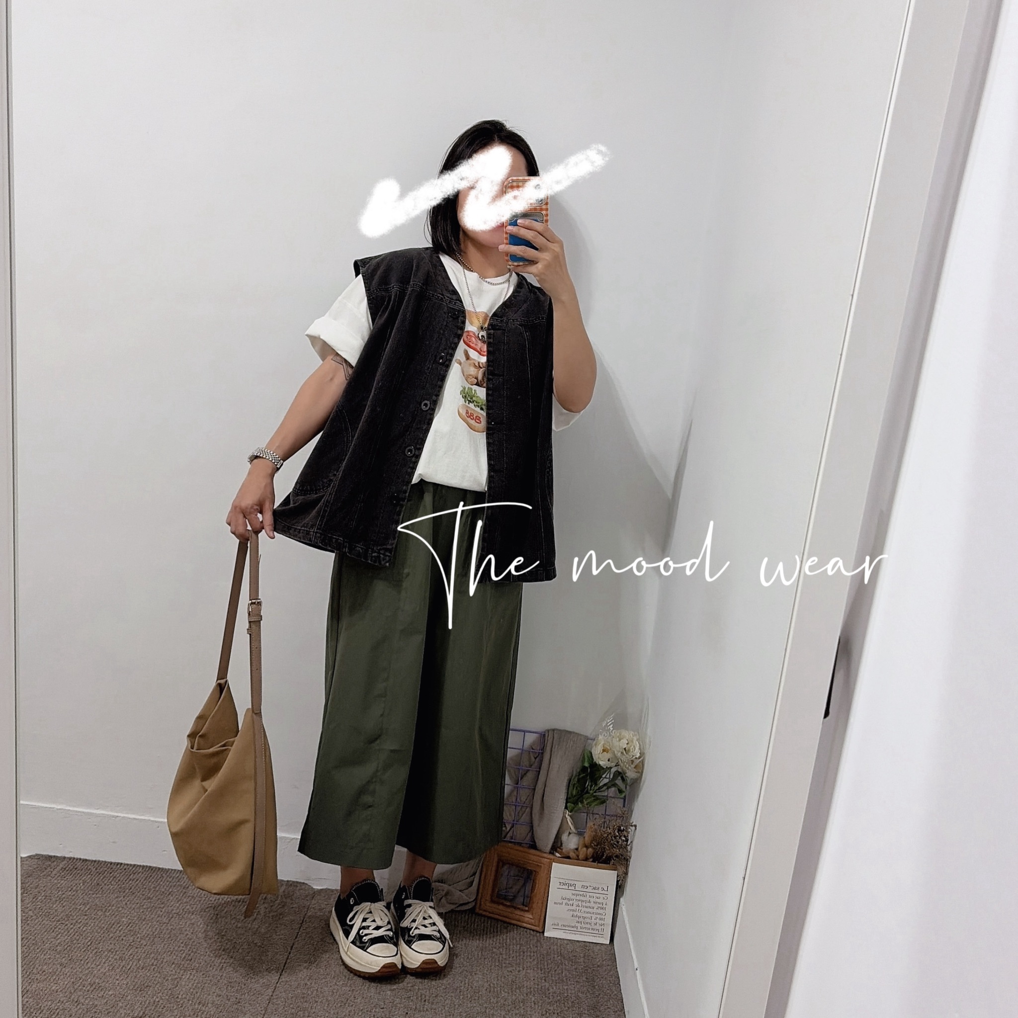 萬用款 大口袋挺版牛仔背心(牛仔黑/牛仔藍)