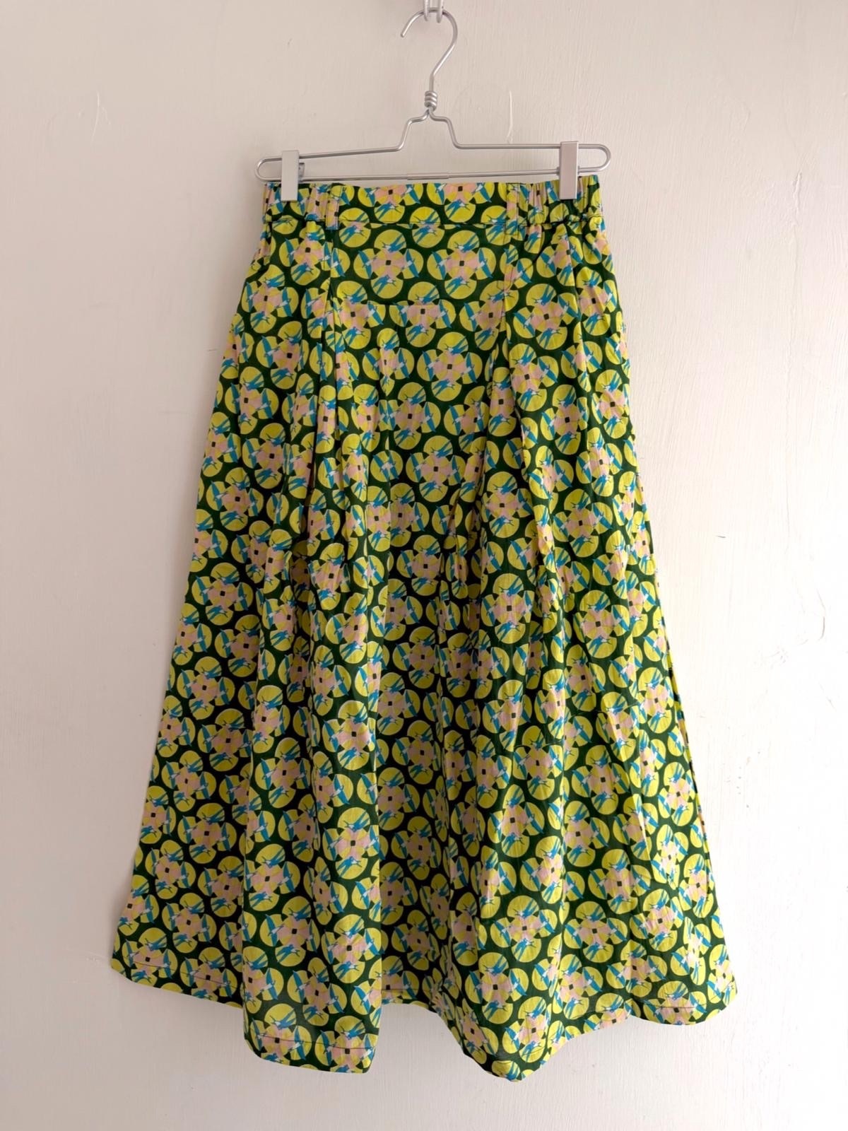 Kilki綠色花花半橡筋裙