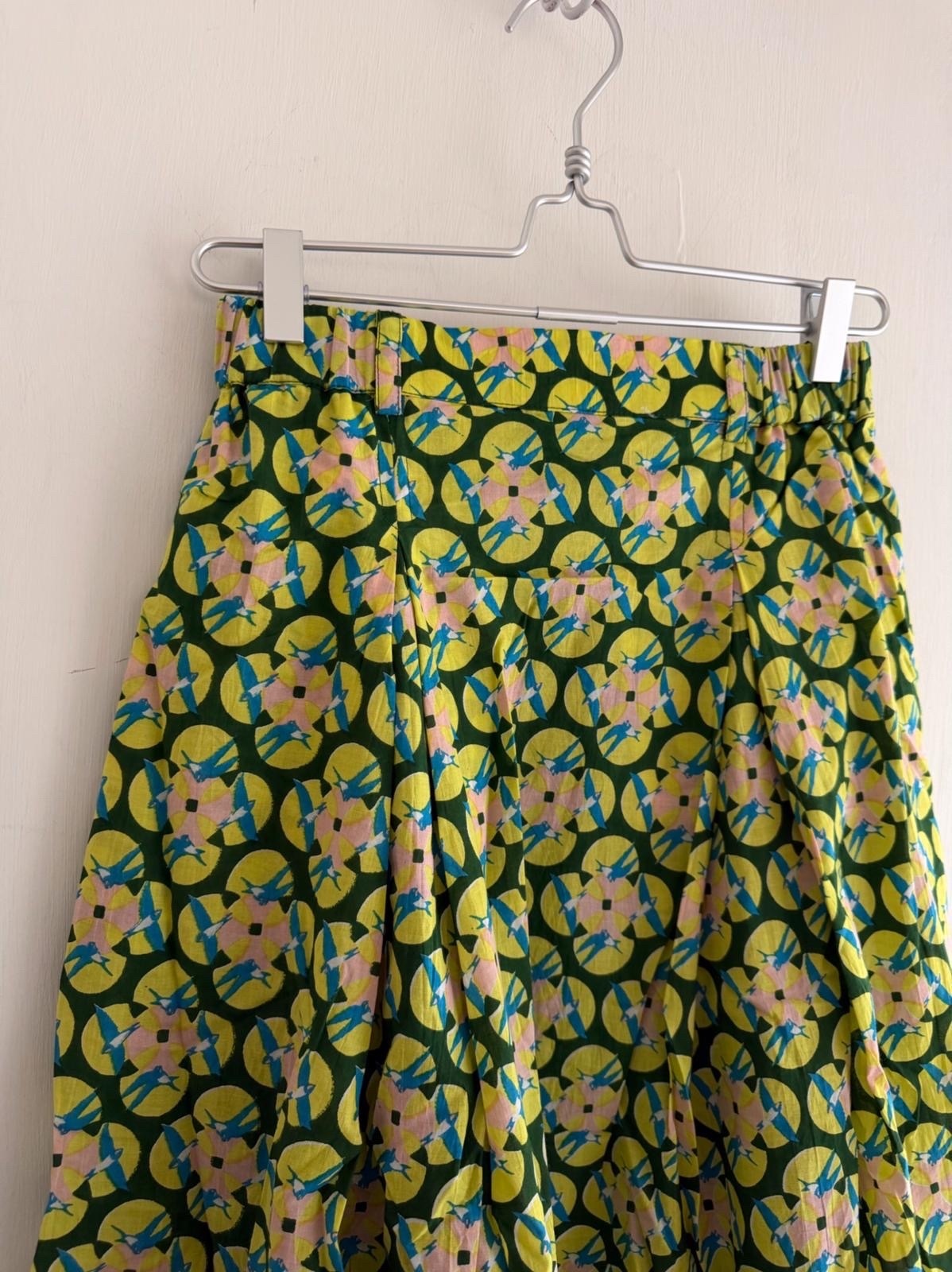 Kilki綠色花花半橡筋裙