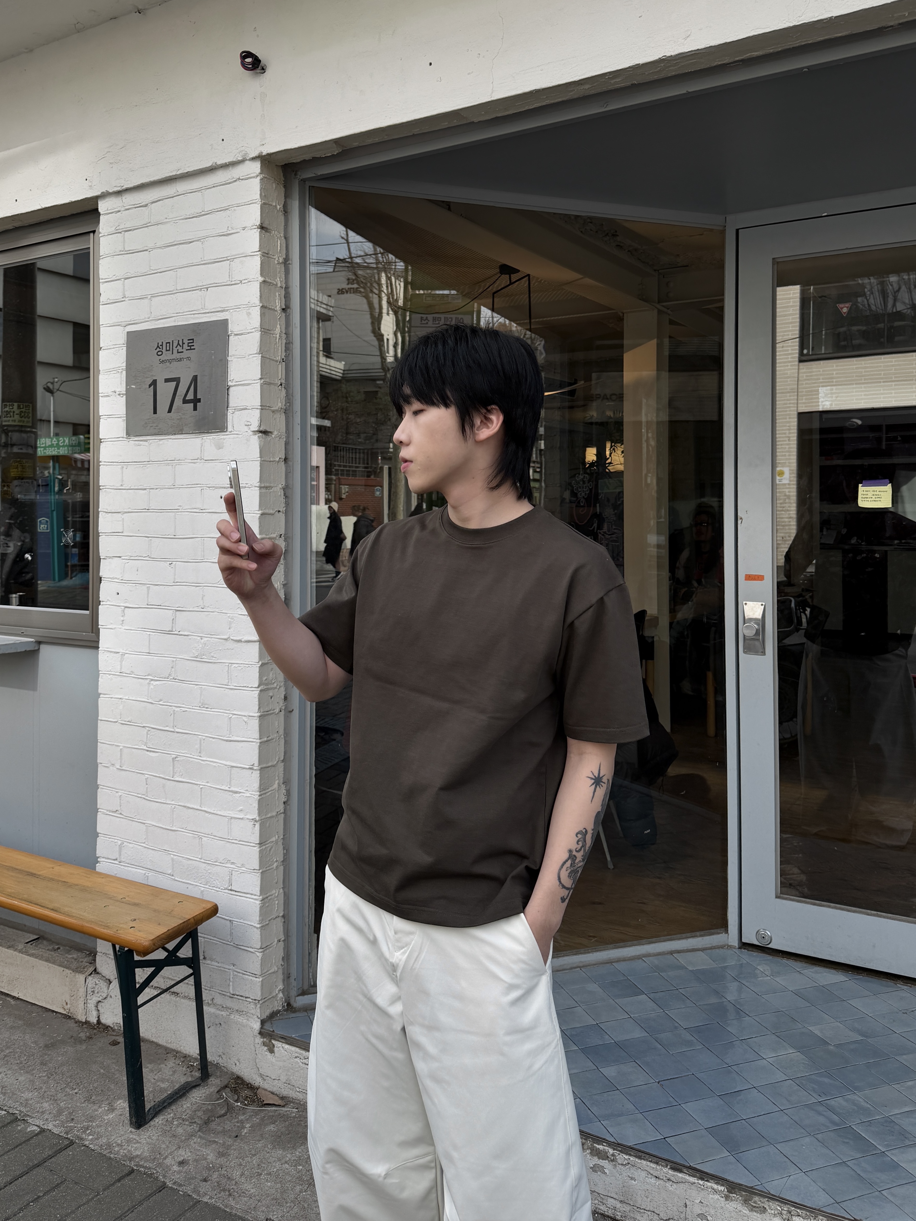 [BEST] BOXY 微挺棉感 素面圓領 寬鬆短版上衣