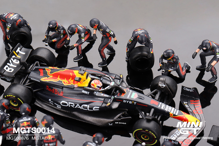 [預訂] Mini GT Oracle Red Bull Racing RB19 #1  Max Verstappen  2023 F1 2023 Japanese Grand Prix Pit Crew Set Limited Edition 5000 Sets