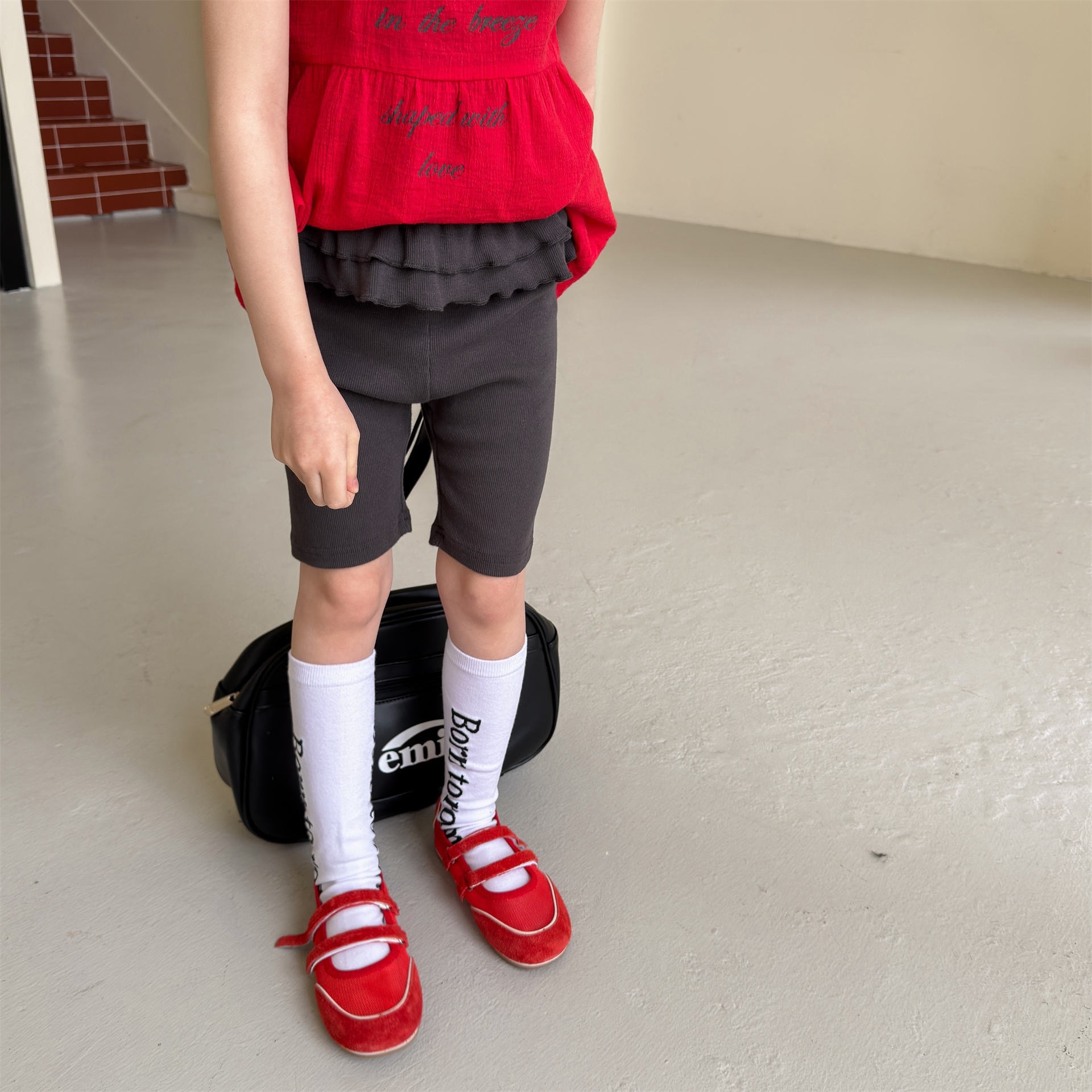 三色花邊內搭褲