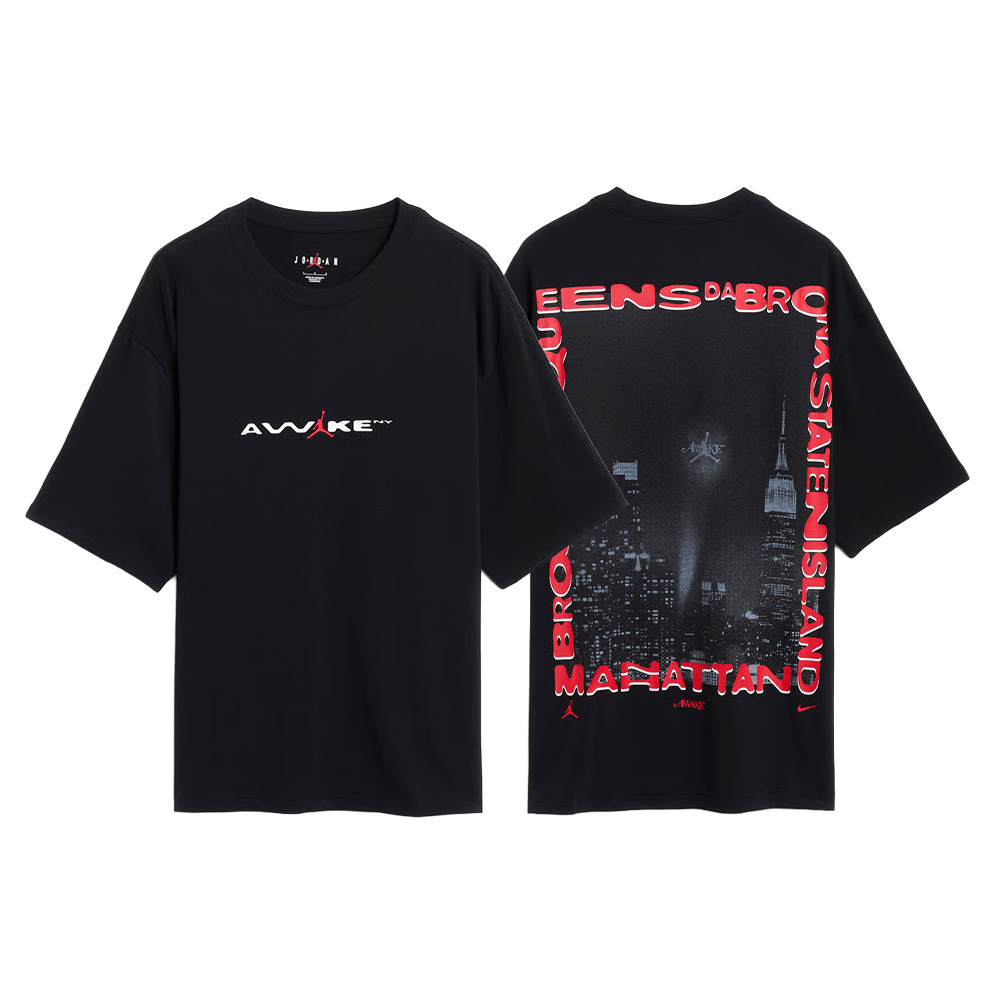 Awake x Nike Air Jordan NY T-Shirt 短T 黑 聯名  IB7291-010