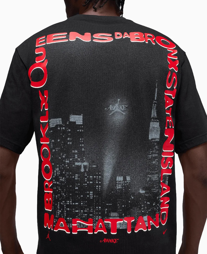 Awake x Nike Air Jordan NY T-Shirt 短T 黑 聯名  IB7291-010