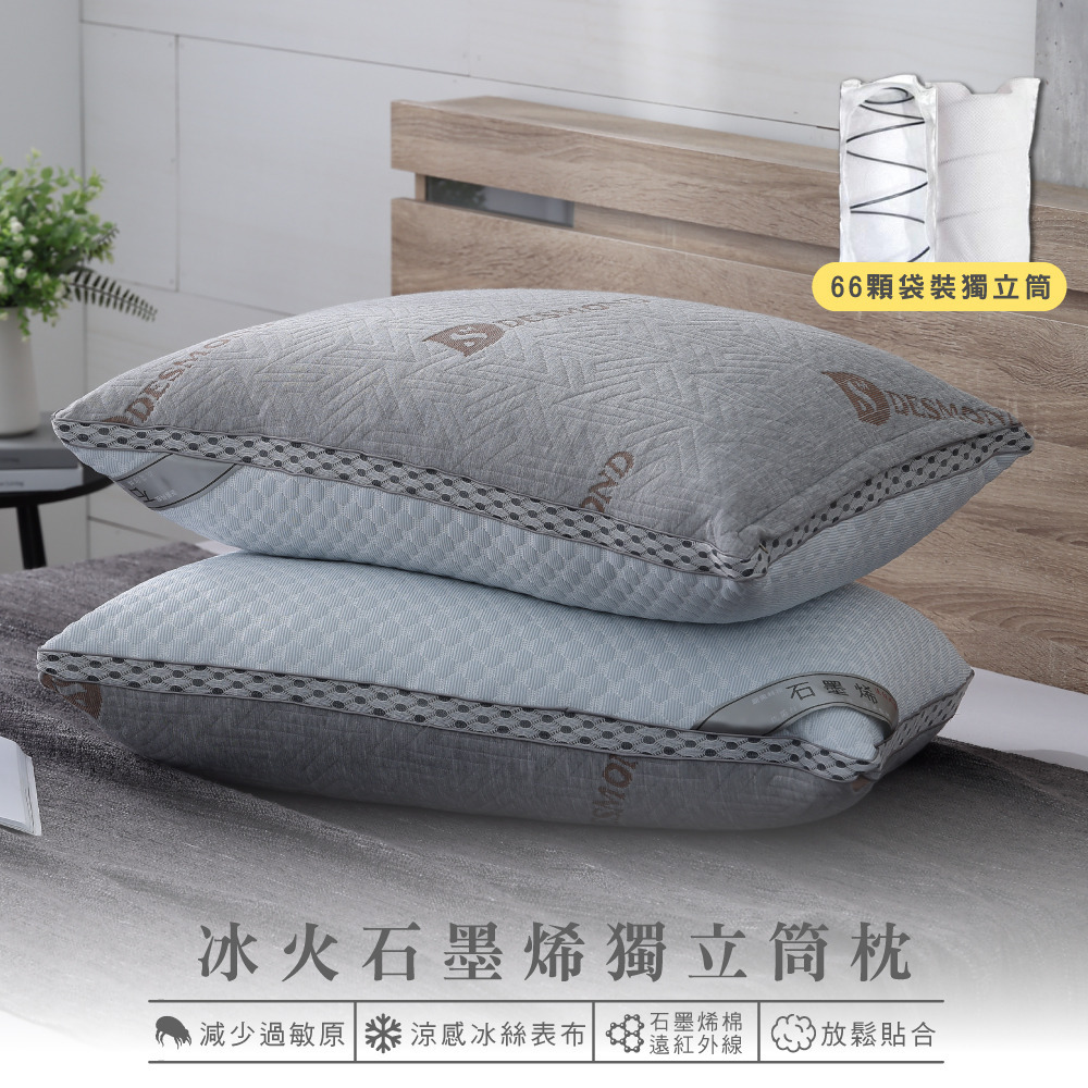 冰火石墨烯獨立筒枕