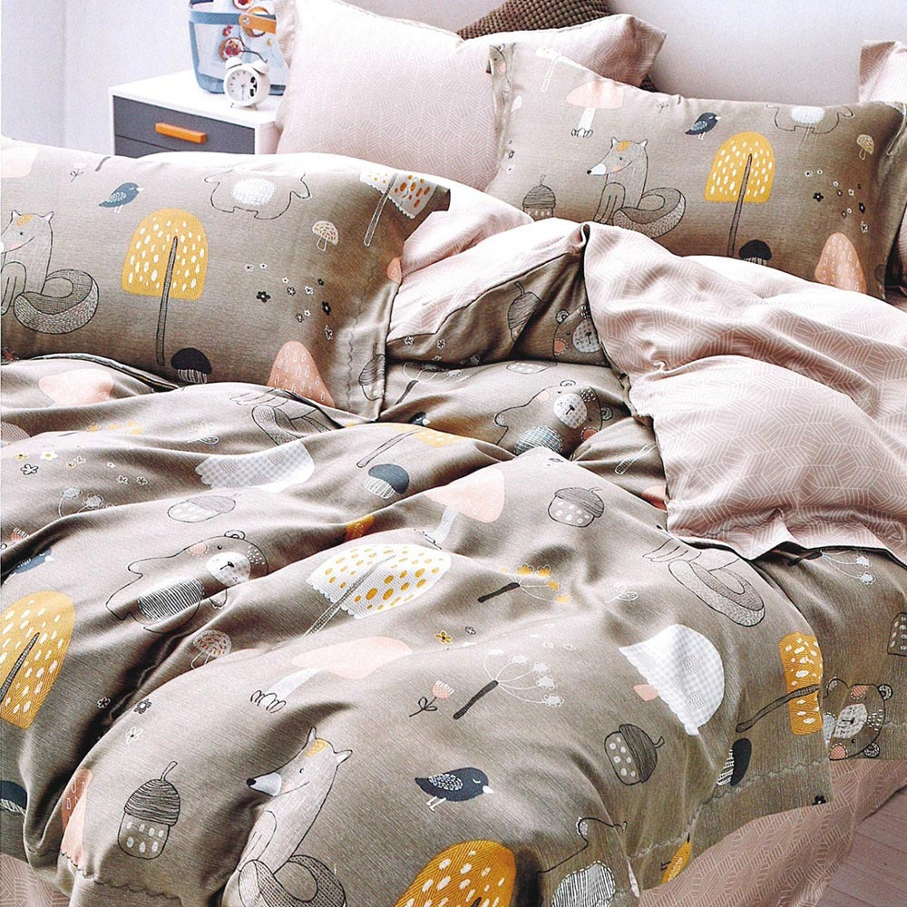 40天絲｜狐狸的夏天-鋪棉床罩組