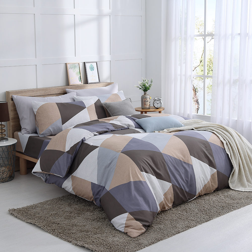 雲絲棉︱涼被床包組-幾何學