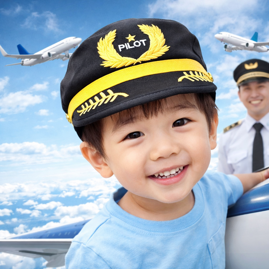 兒童PILOT機師帽