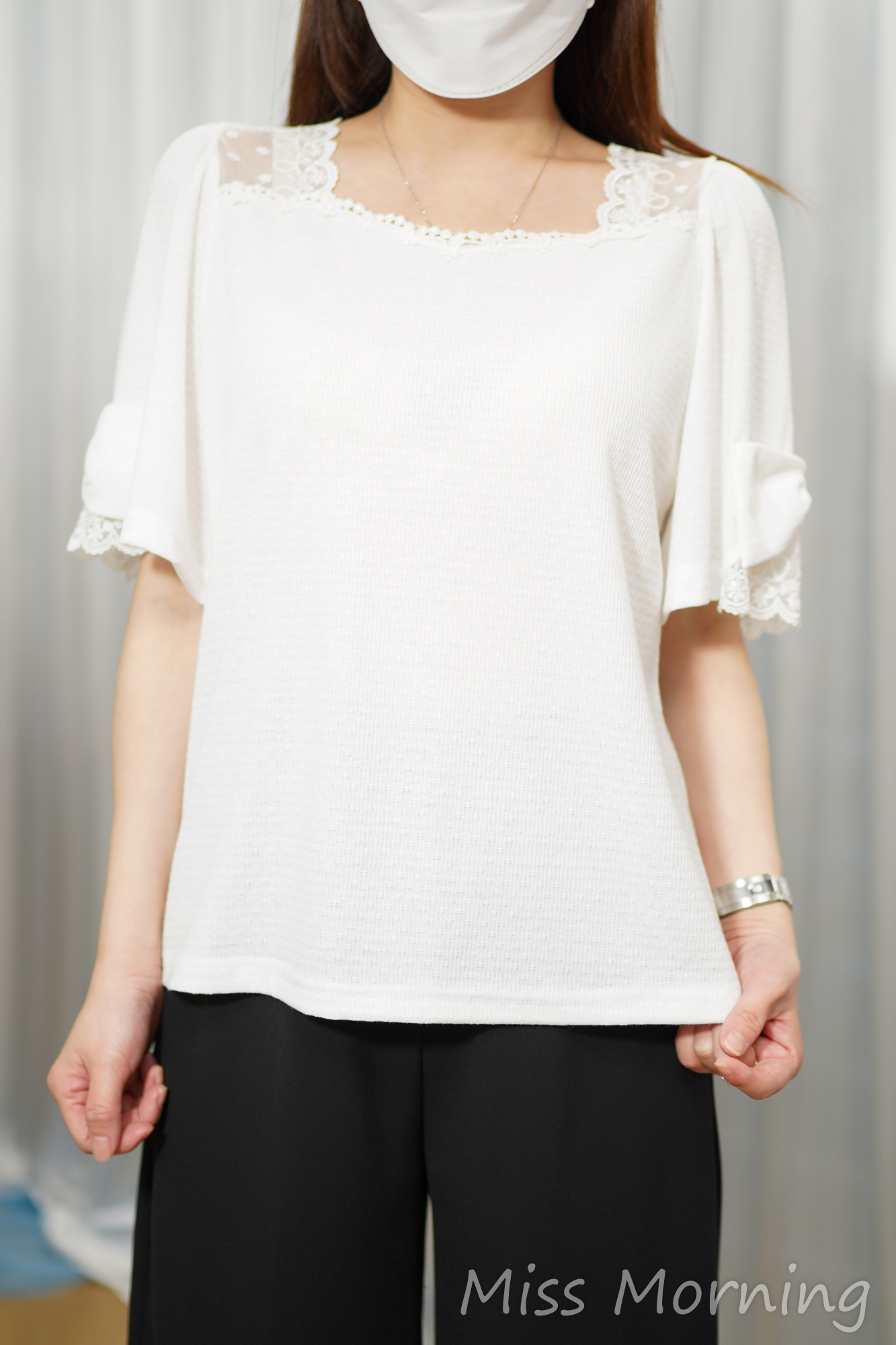 高質小清新方領上衣(15106)